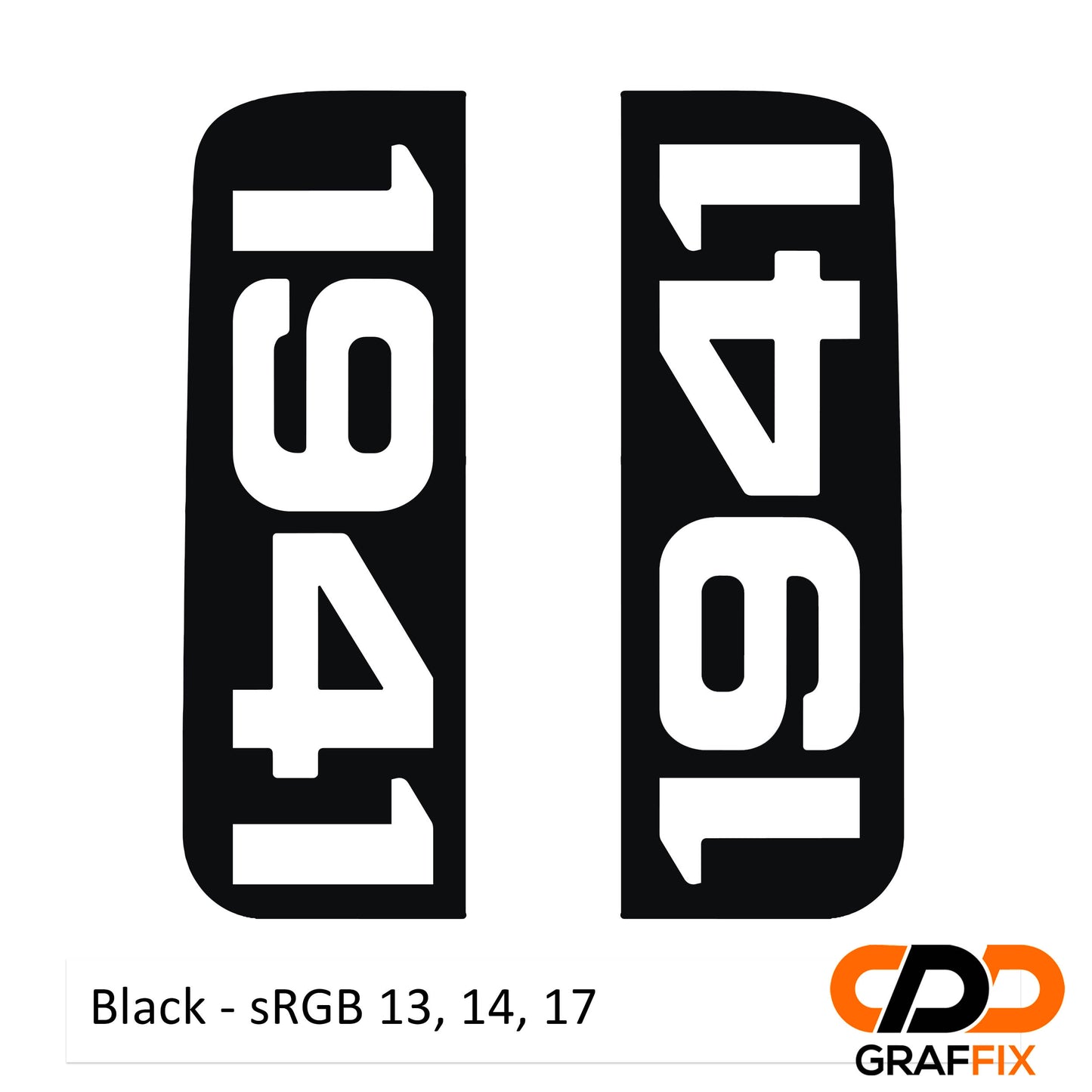 1941 Side Window Vinyl Decal Set - Fits Jeep Wrangler JKU 2006 - 2018