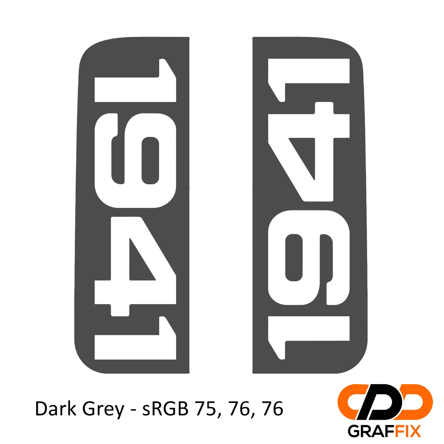 1941 Side Window Vinyl Decal Set - Fits Jeep Wrangler JKU 2006 - 2018