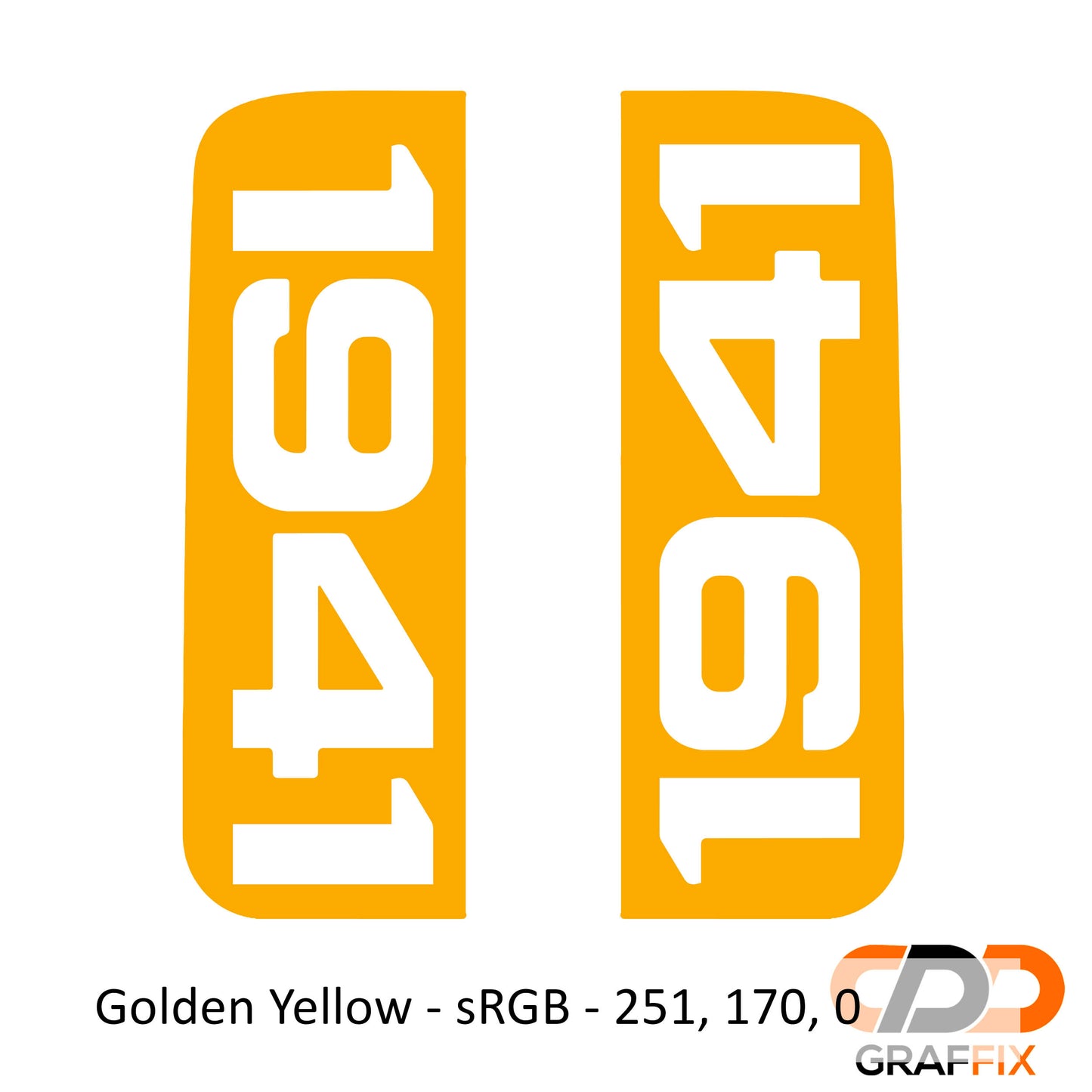 1941 Side Window Vinyl Decal Set - Fits Jeep Wrangler JKU 2006 - 2018