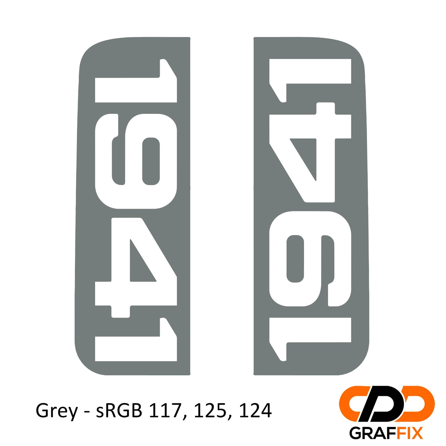 1941 Side Window Vinyl Decal Set - Fits Jeep Wrangler JKU 2006 - 2018