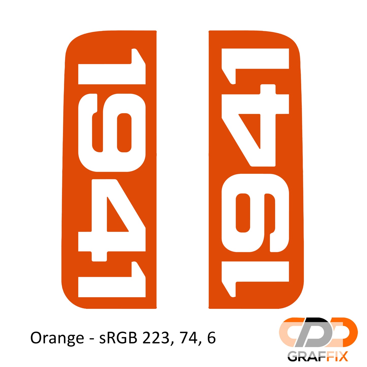 1941 Side Window Vinyl Decal Set - Fits Jeep Wrangler JL 2018+/Fits Jeep Gladiator JT 2020+