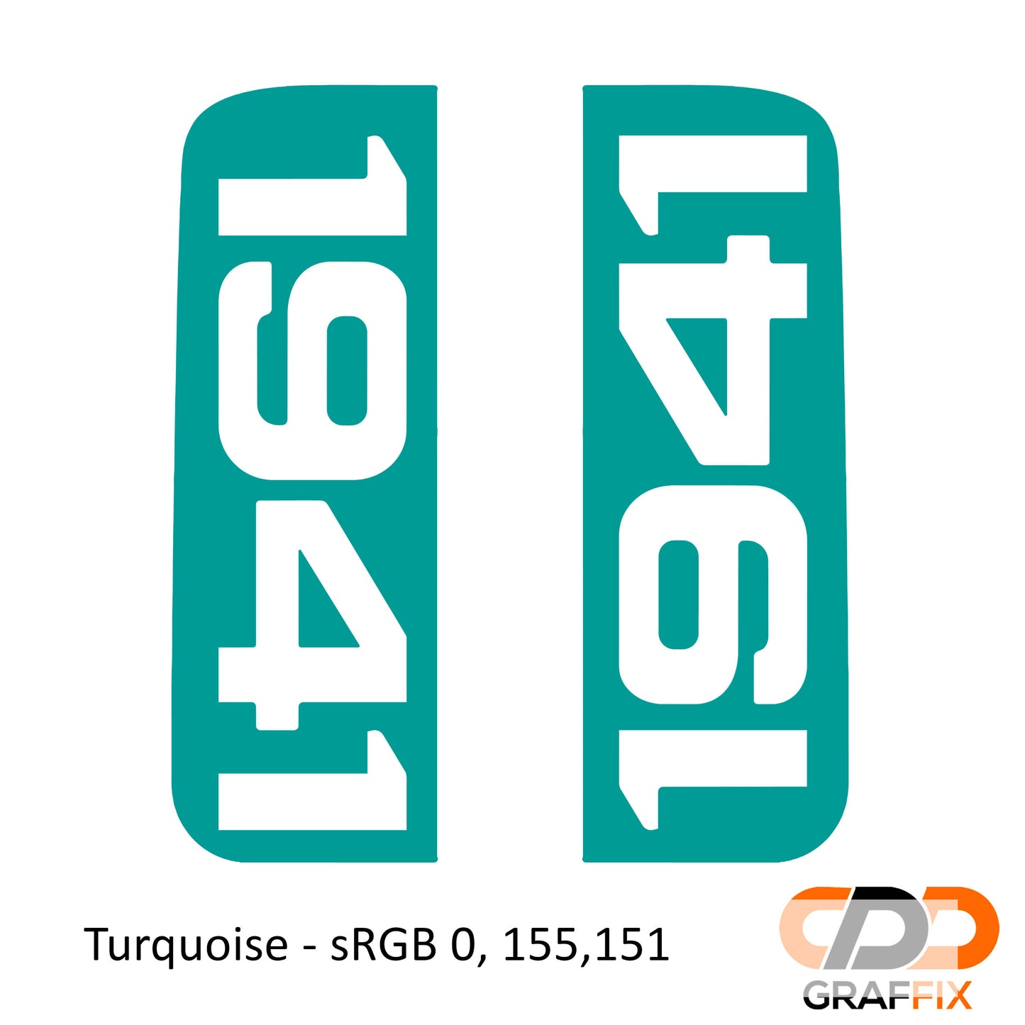 1941 Side Window Vinyl Decal Set - Fits Jeep Wrangler JL 2018+/Fits Jeep Gladiator JT 2020+