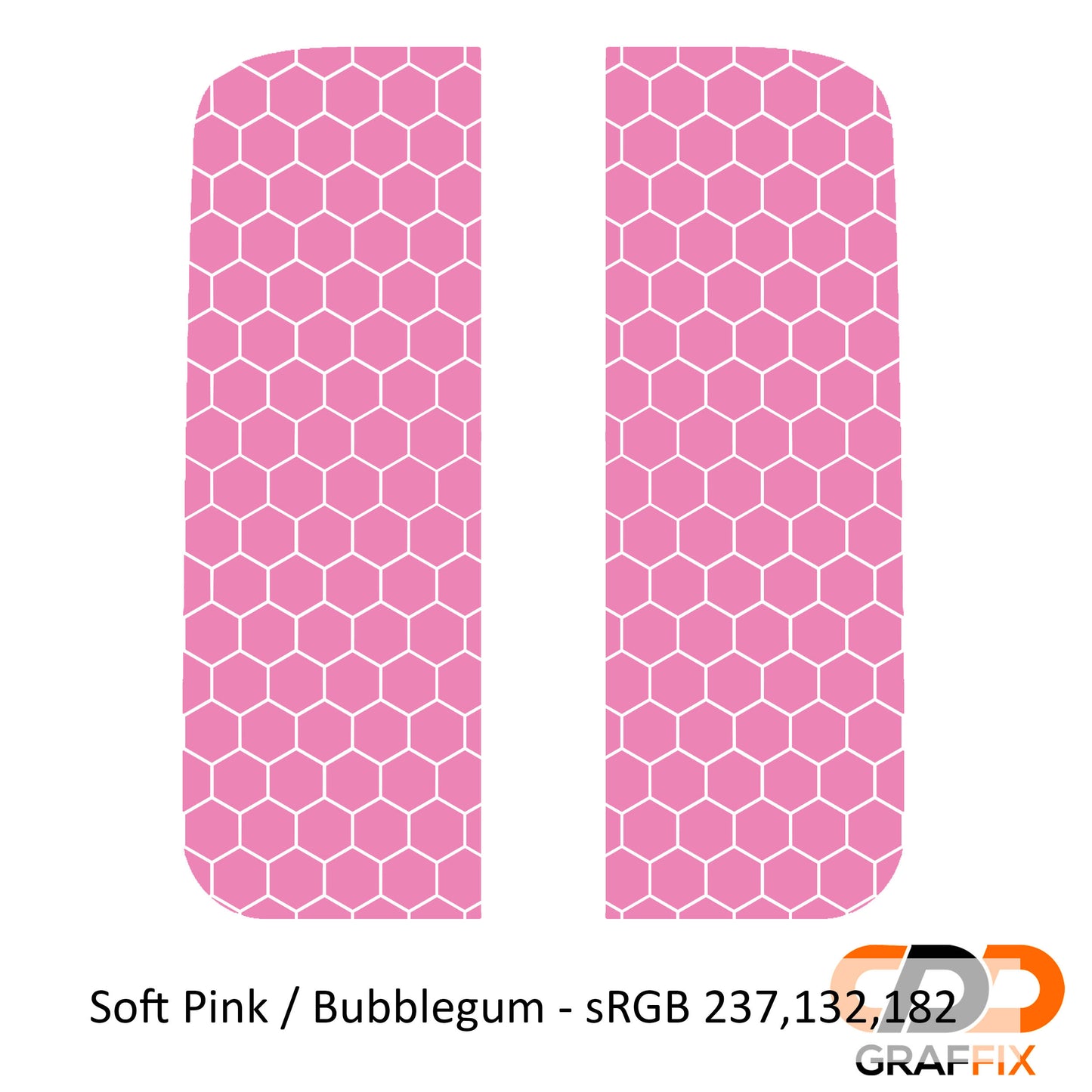 Honeycomb Hex Mesh Pattern Side Window Vinyl Decal Set - Fits Jeep Wrangler JL 2018+/Fits Jeep Gladiator JT 2020+