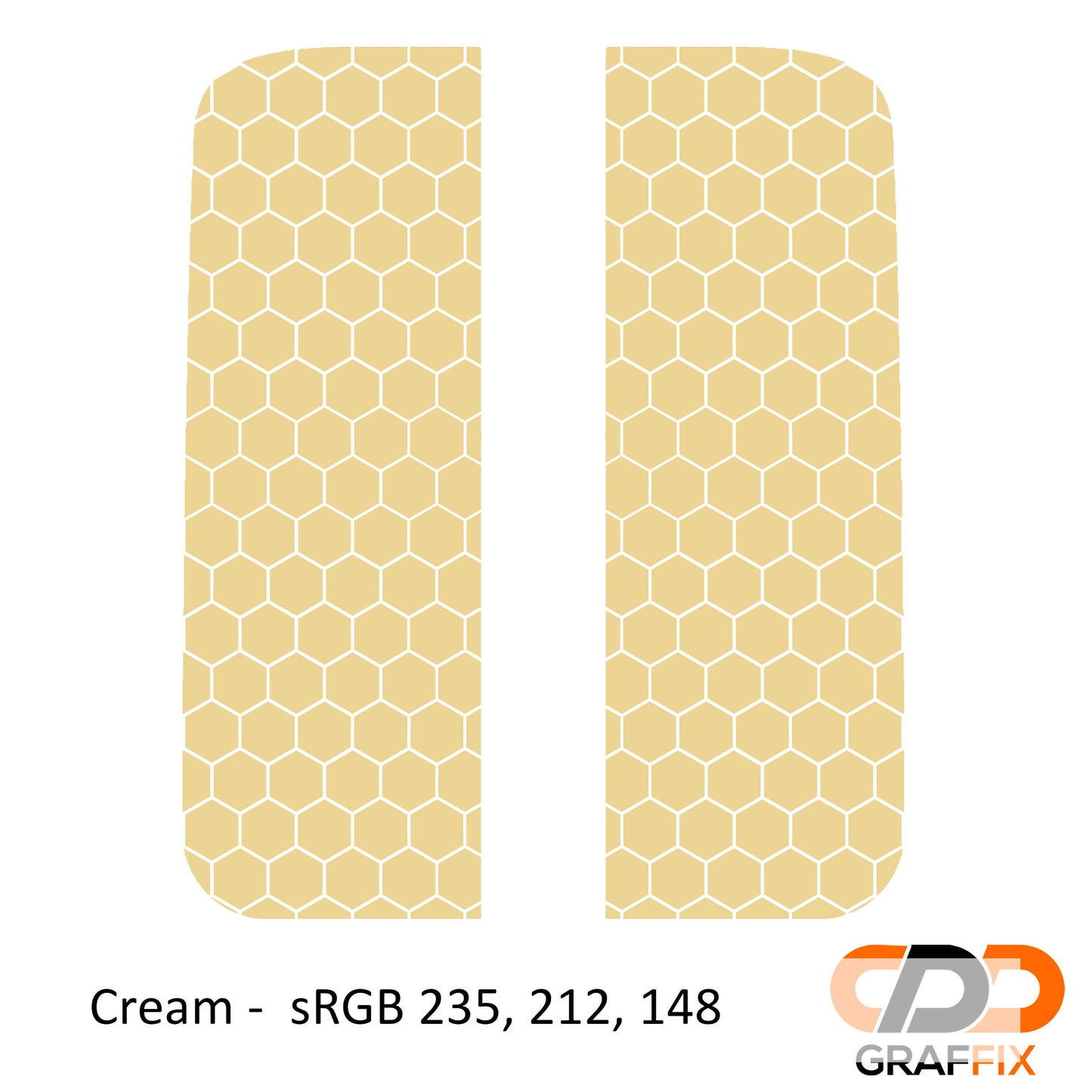 Honeycomb Hex Mesh Pattern Side Window Vinyl Decal Set - Fits Jeep Wrangler JL 2018+/Fits Jeep Gladiator JT 2020+