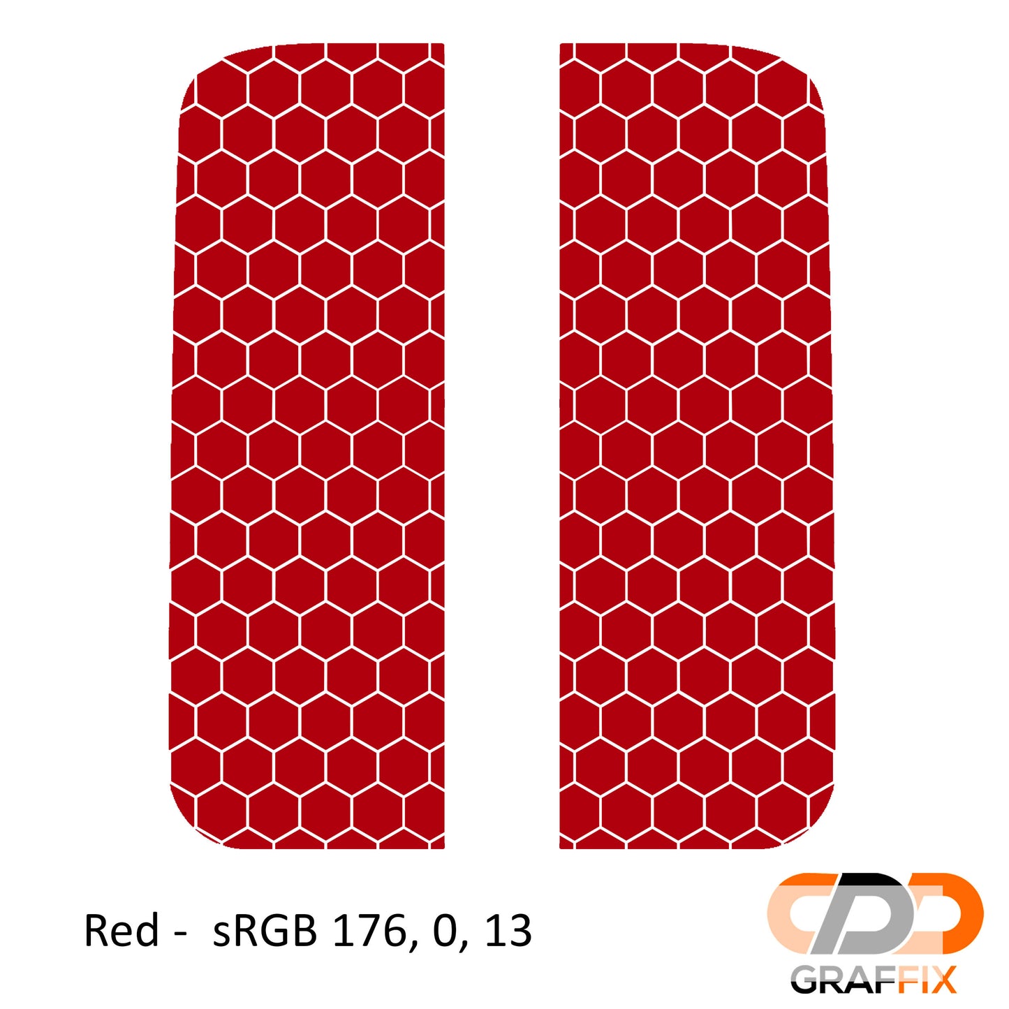 Honeycomb Hex Mesh Pattern Side Window Vinyl Decal Set - Fits Jeep Wrangler JL 2018+/Fits Jeep Gladiator JT 2020+