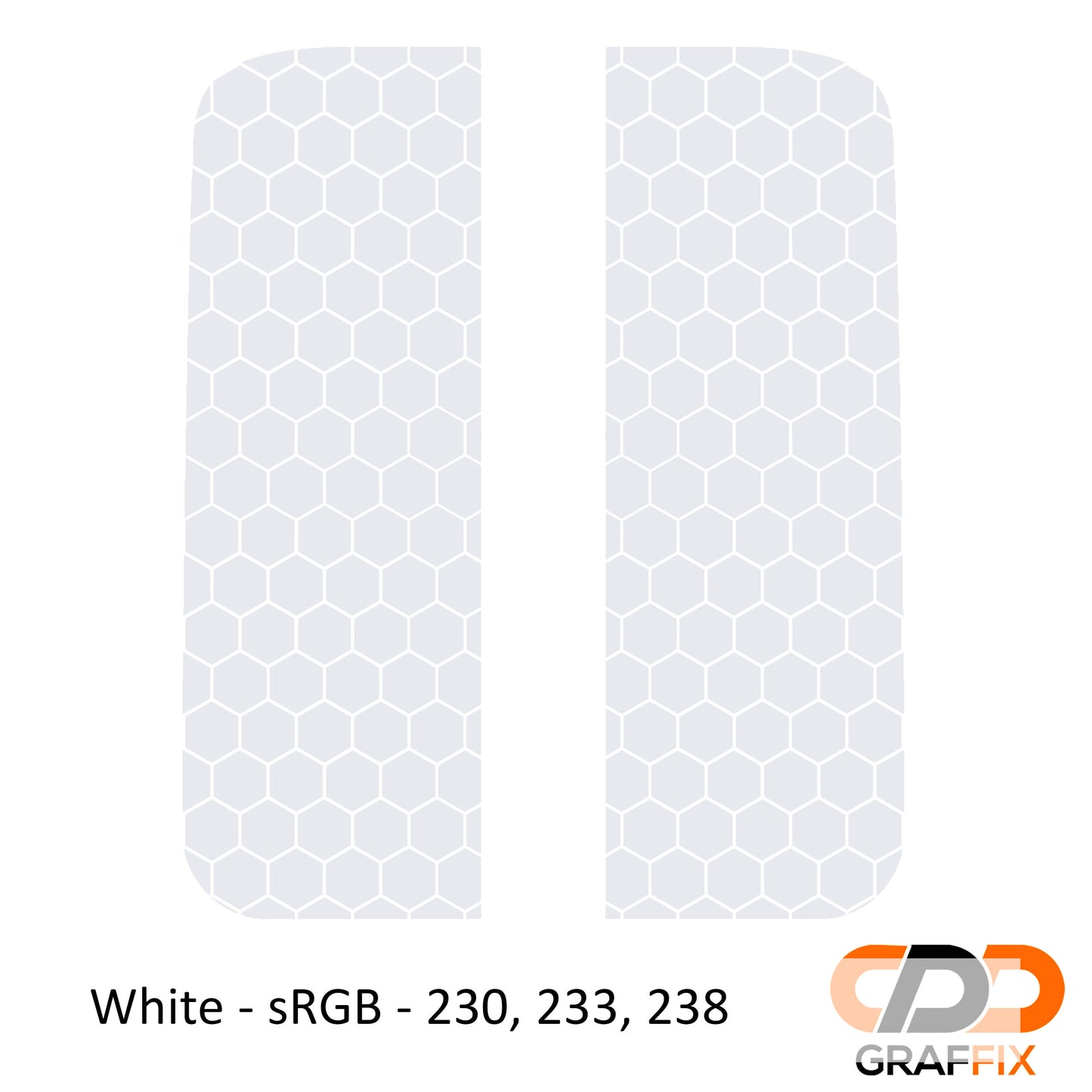 Honeycomb Hex Mesh Pattern Side Window Vinyl Decal Set - Fits Jeep Wrangler JL 2018+/Fits Jeep Gladiator JT 2020+