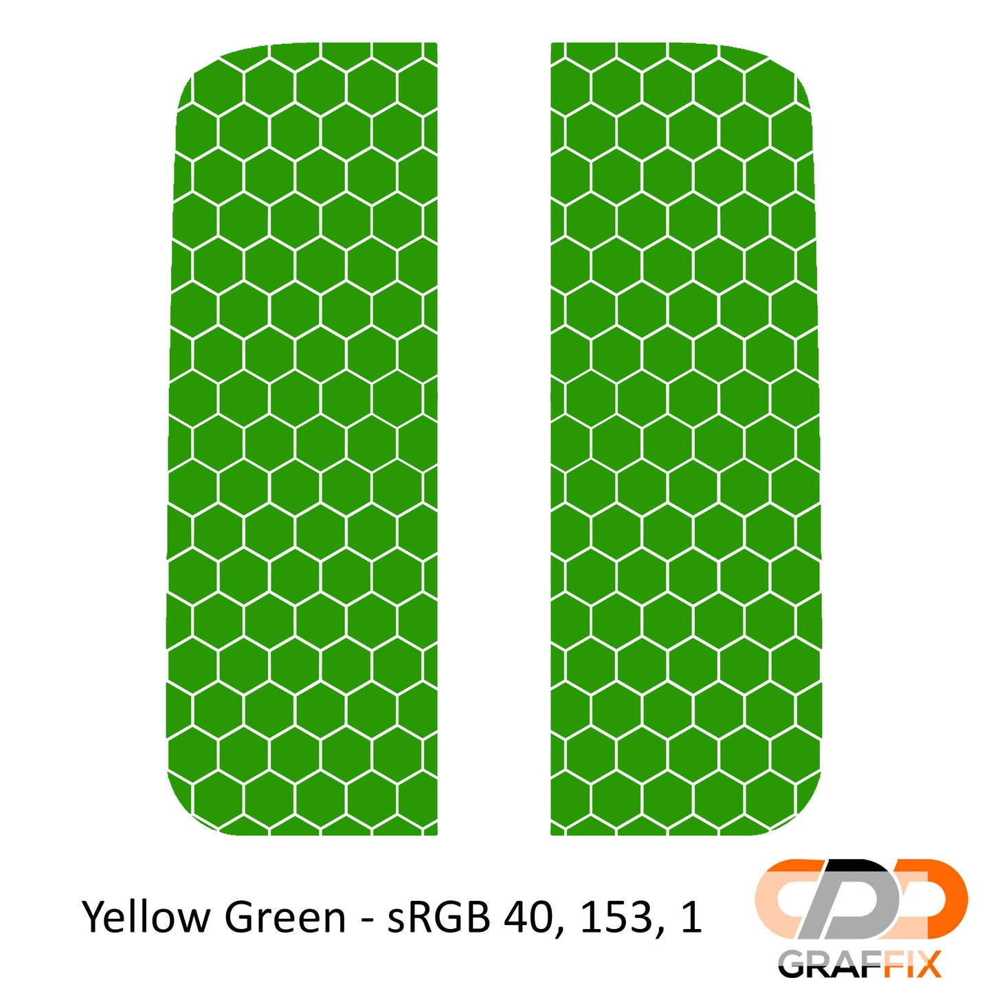 Honeycomb Hex Mesh Pattern Side Window Vinyl Decal Set - Fits Jeep Wrangler JL 2018+/Fits Jeep Gladiator JT 2020+