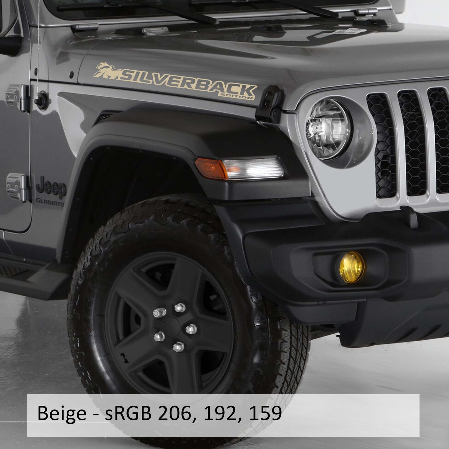 Silverback Edition Side Hood Vinyl Decal (Pair)