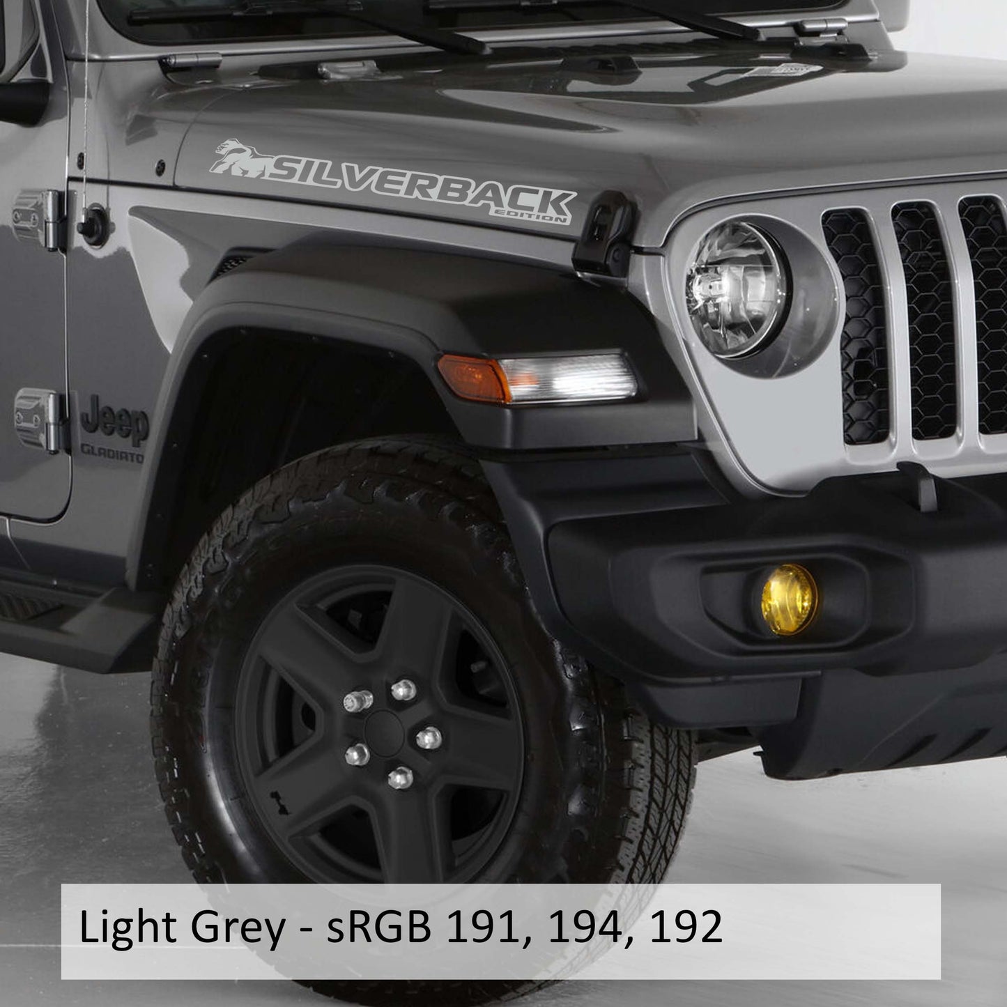 Silverback Edition Side Hood Vinyl Decal (Pair)