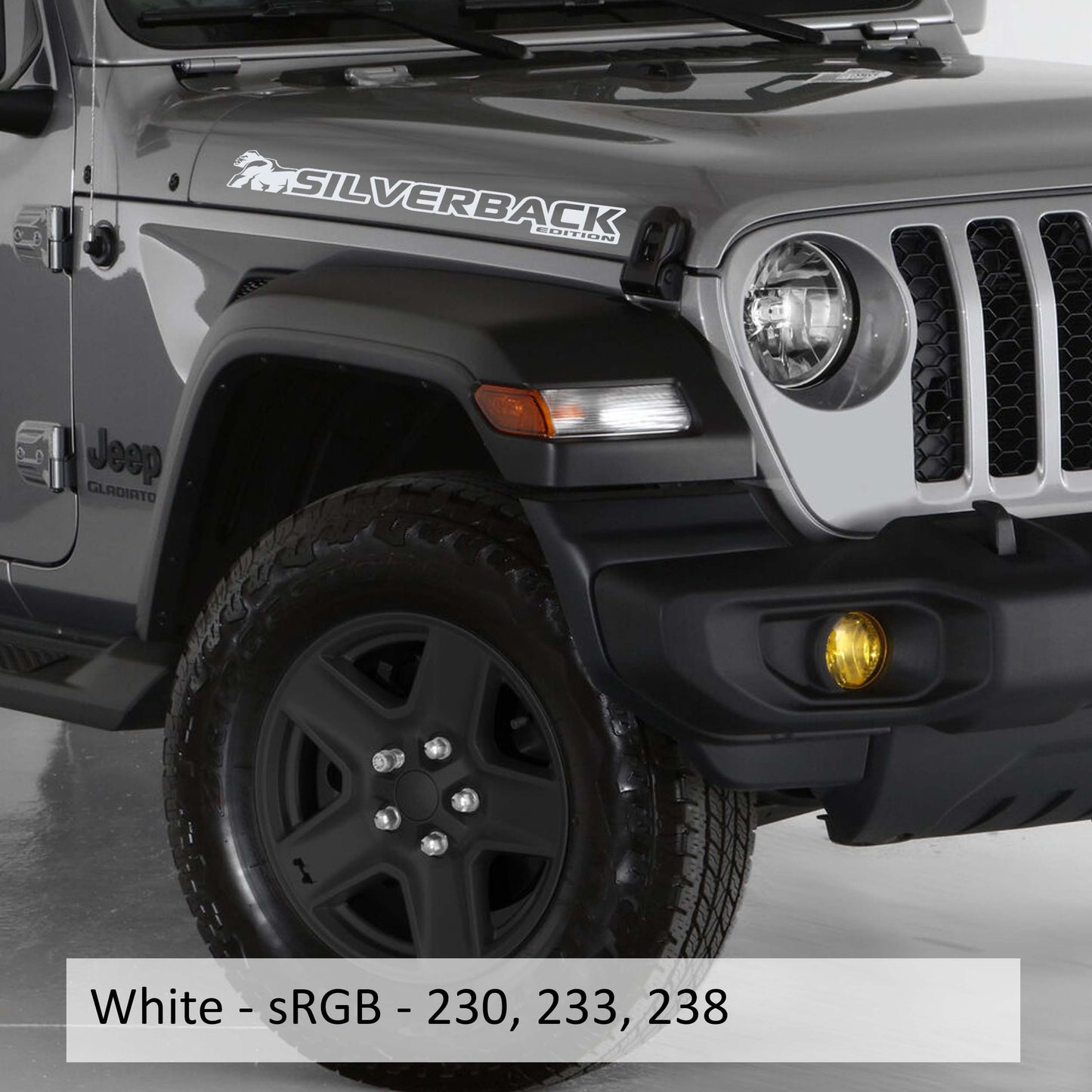 Silverback Edition Side Hood Vinyl Decal (Pair)