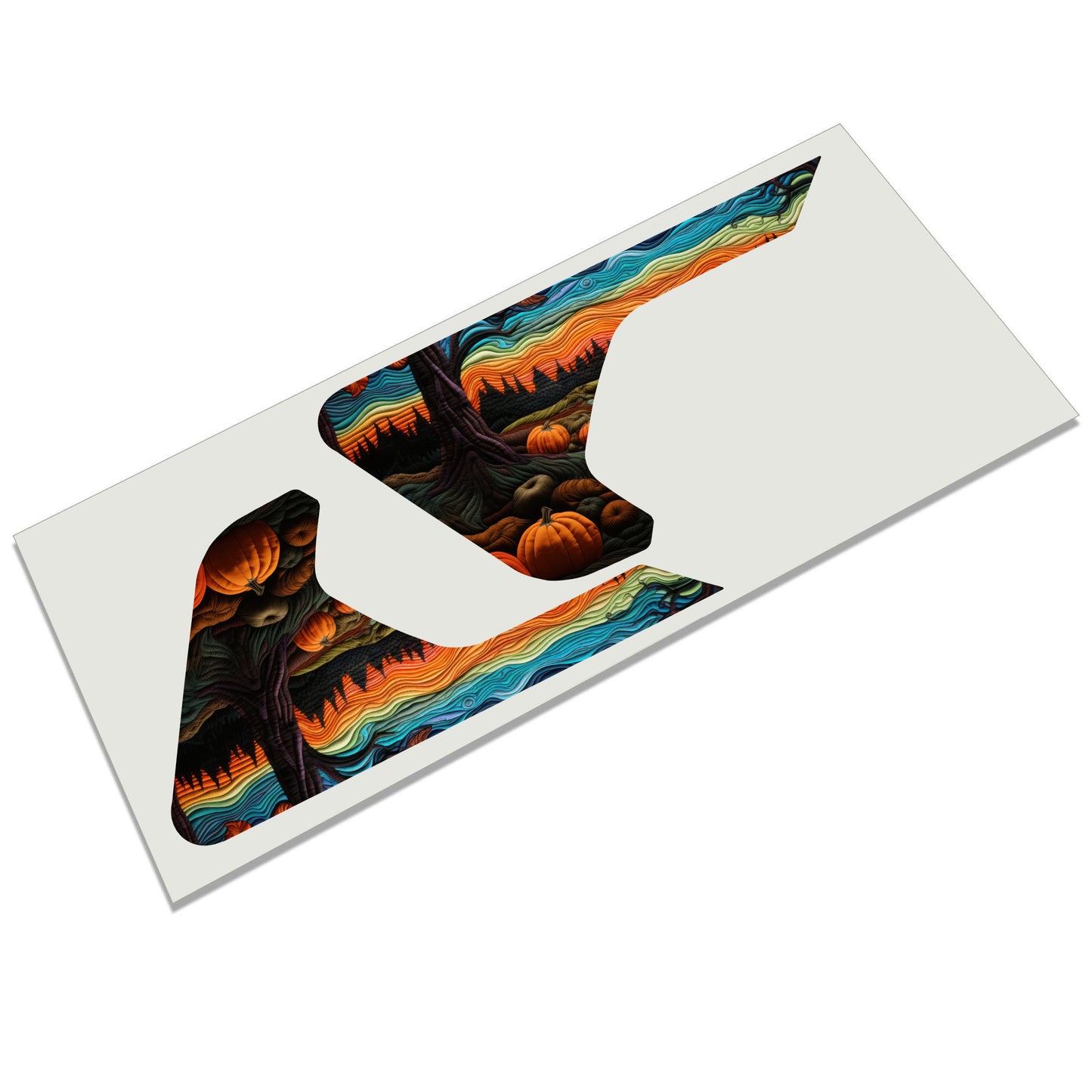 Halloween Stitched Scene 2pc Vinyl Fender Decal Set - Fits Jeep Wrangler JL/Jeep Gladiator JT 2018+