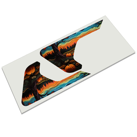 Halloween Stitched Scene 2pc Vinyl Fender Decal Set - Fits Jeep Wrangler JL/Jeep Gladiator JT 2018+