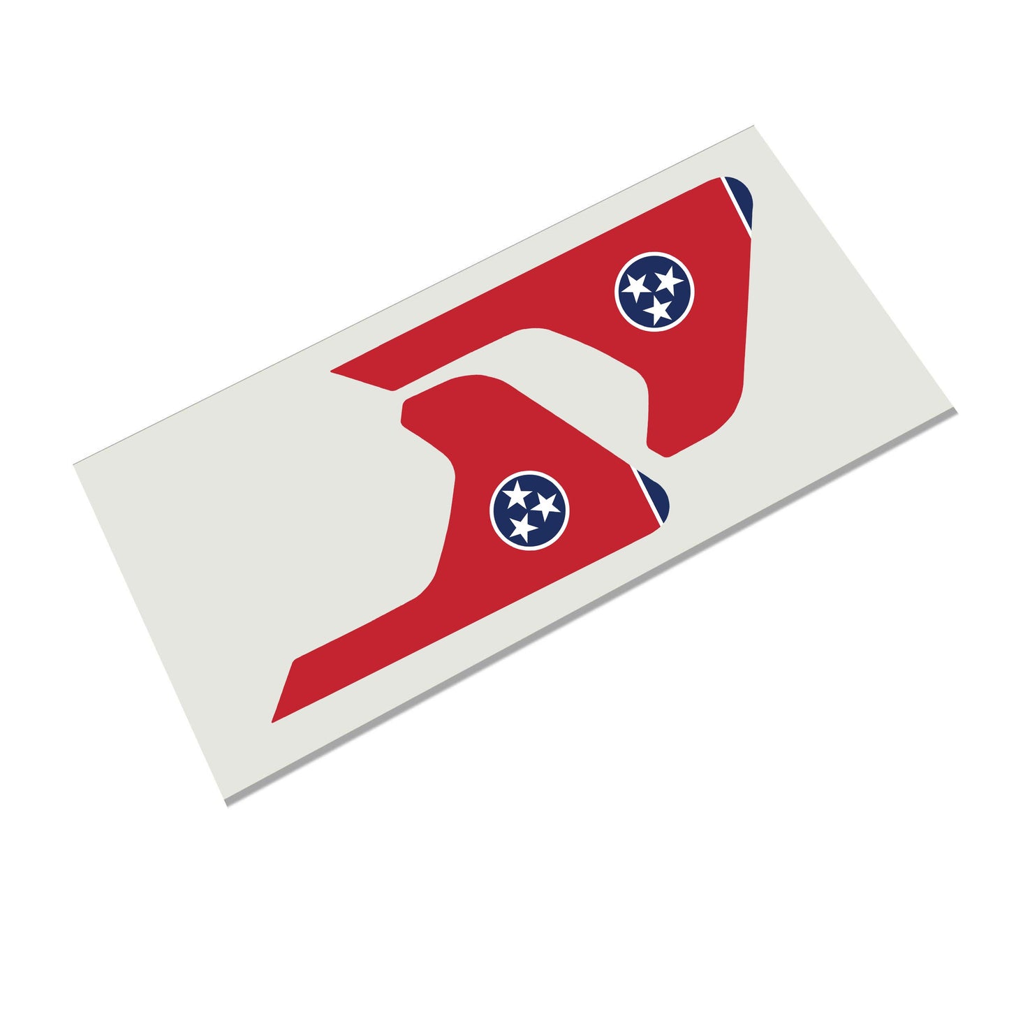 Tennessee State Flag 2pc Vinyl Fender Decal Set - Fits Jeep Wrangler JL/Jeep Gladiator JT 2018+