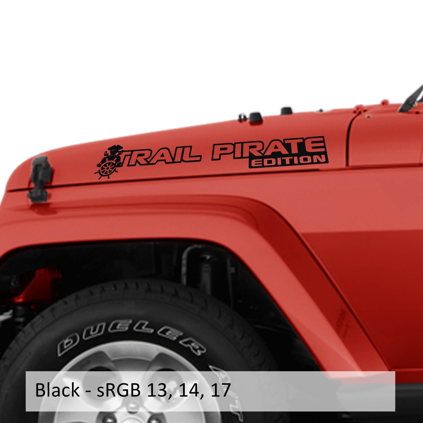 Trail Pirate Edition Side Hood Vinyl Decal Set (Pair)