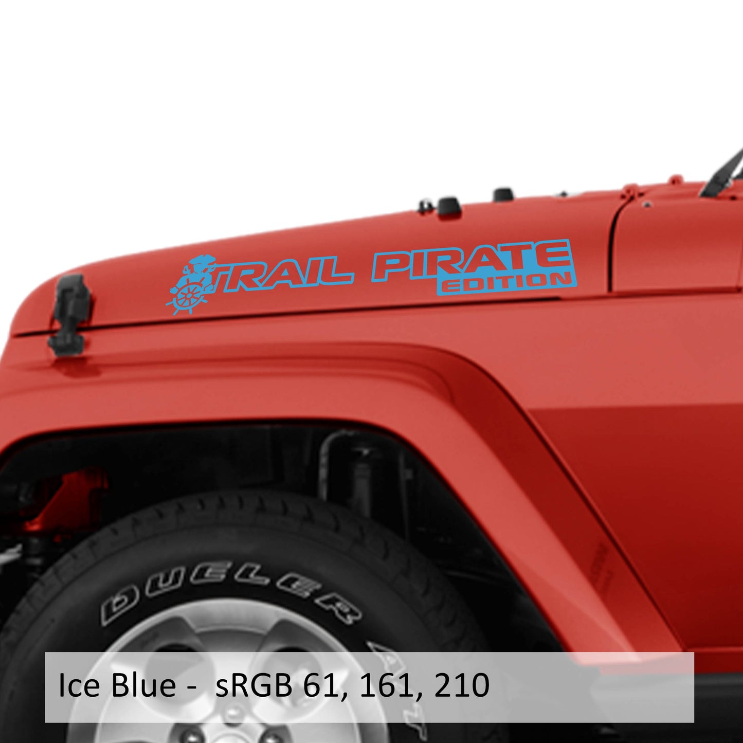 Trail Pirate Edition Side Hood Vinyl Decal Set (Pair)