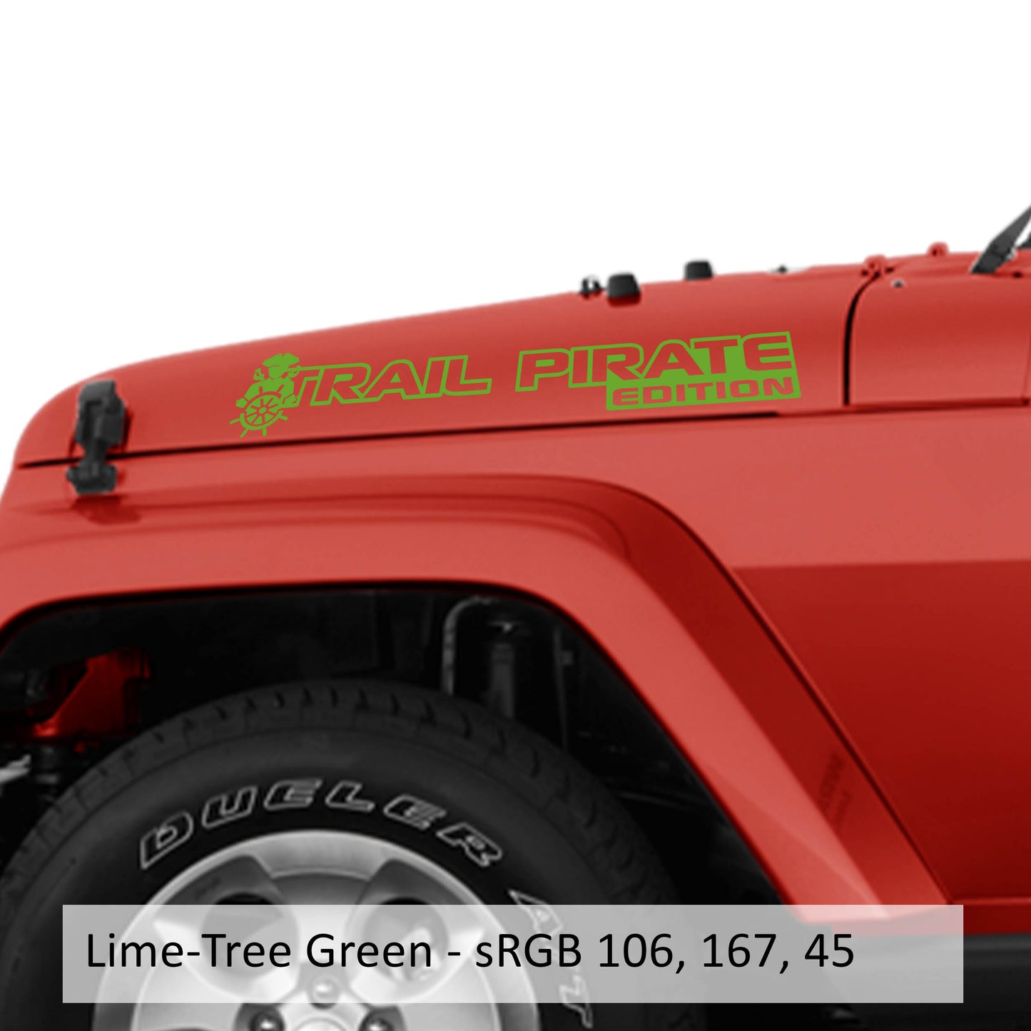 Trail Pirate Edition Side Hood Vinyl Decal Set (Pair)