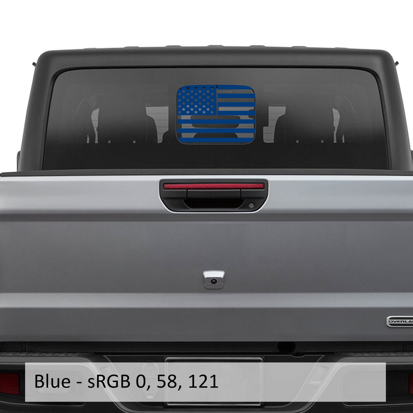 American Flag Vinyl Decal Sticker for Rear Slide Down Window for JT 2020+ Hard Top