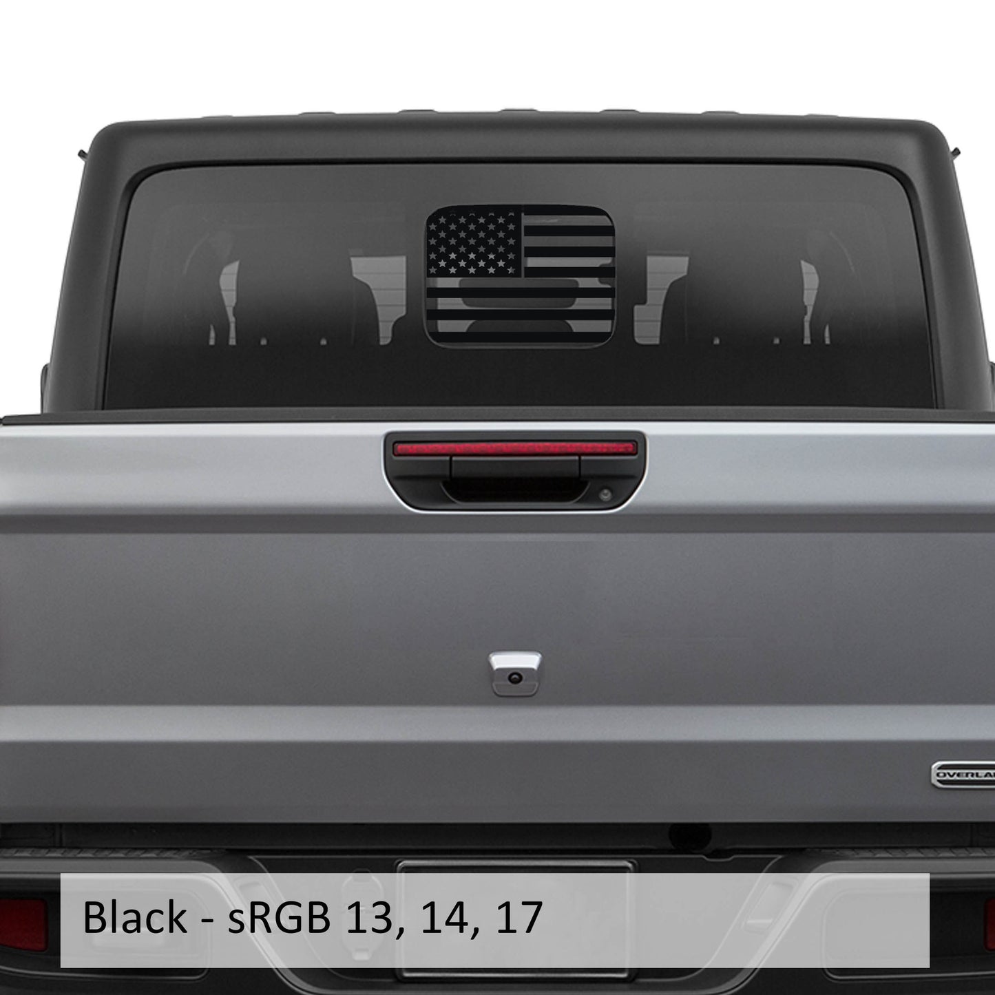 American Flag Vinyl Decal Sticker for Rear Slide Down Window for JT 2020+ Hard Top