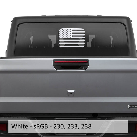 American Flag Vinyl Decal Sticker for Rear Slide Down Window for JT 2020+ Hard Top