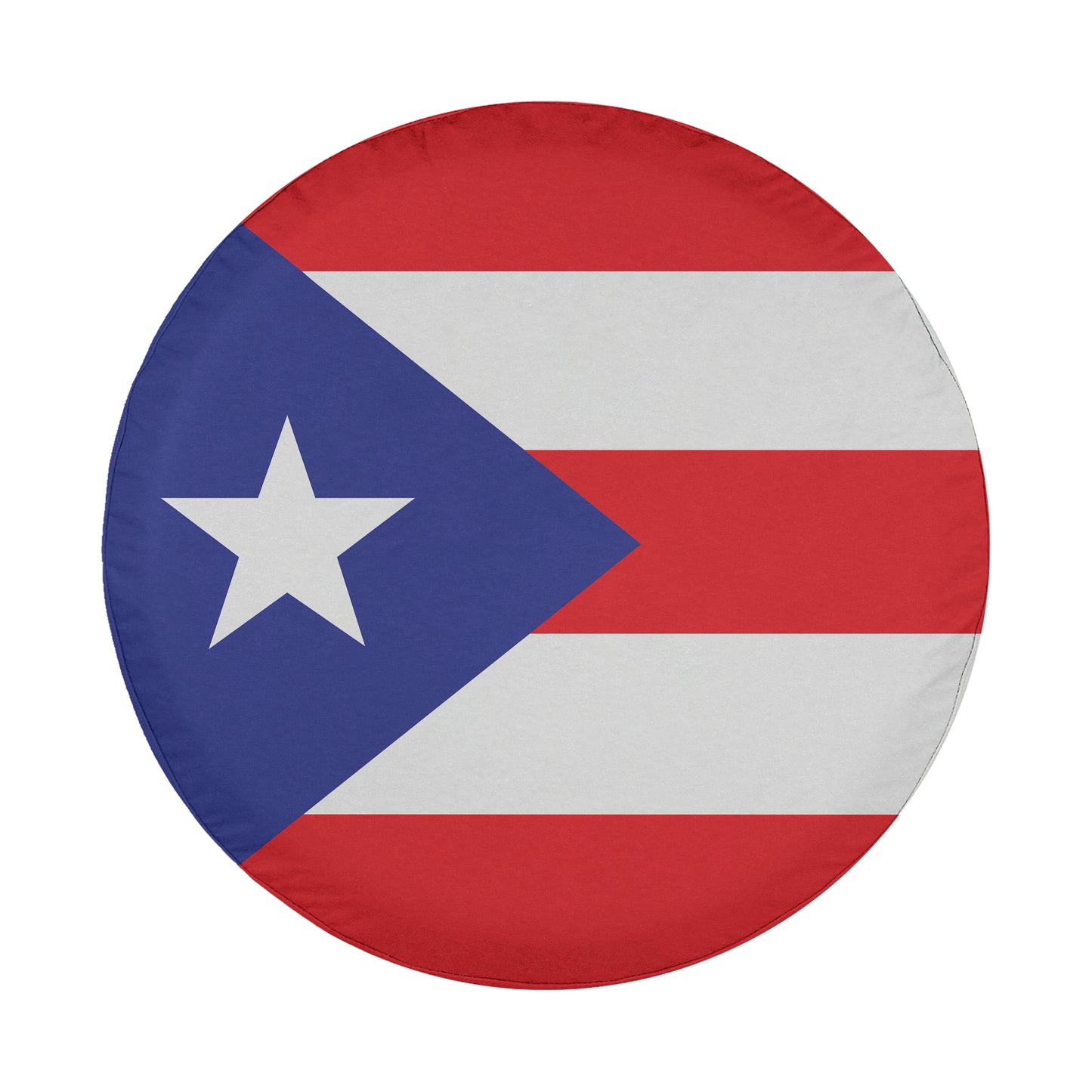 the flag of Puerto Rico, which consists of a blue field with a white star in the center.