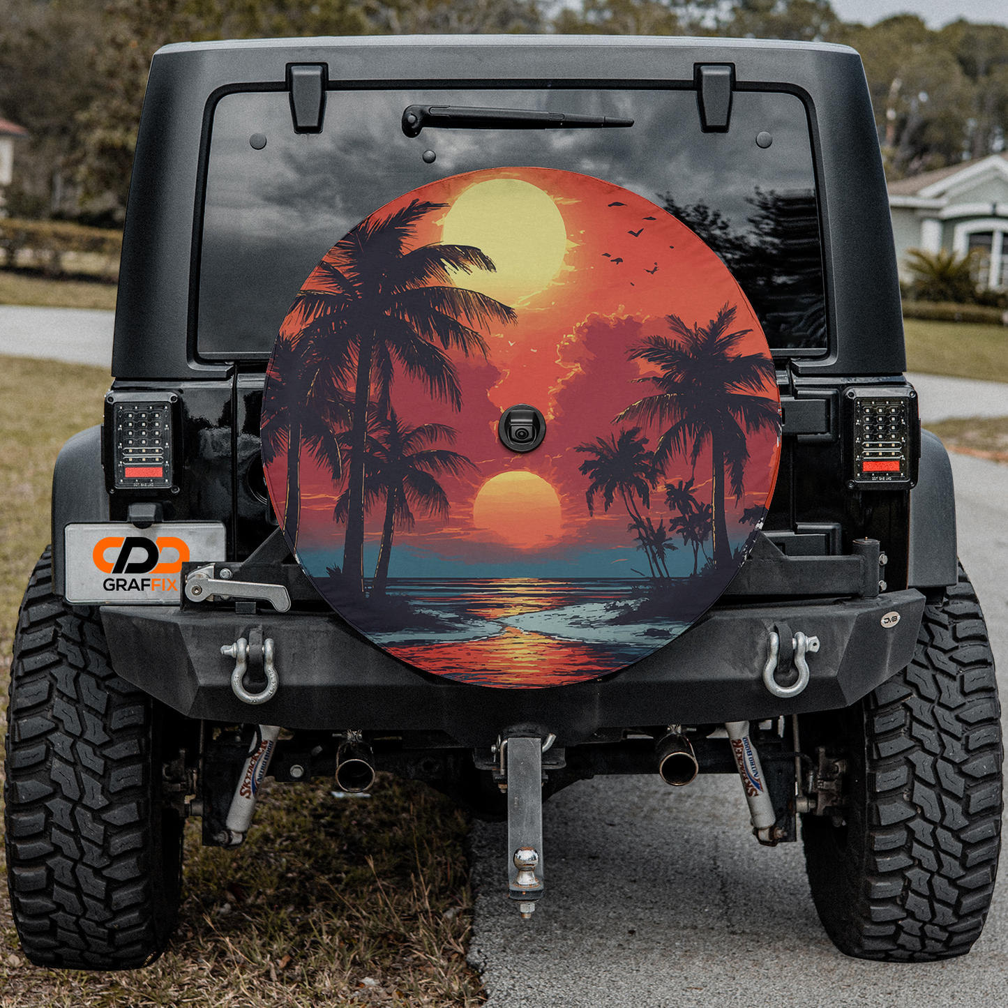a jeep parked on the side of the road
