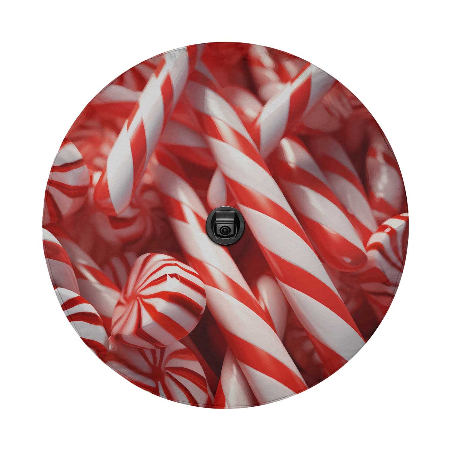 a pile of candy canes sitting in a circle