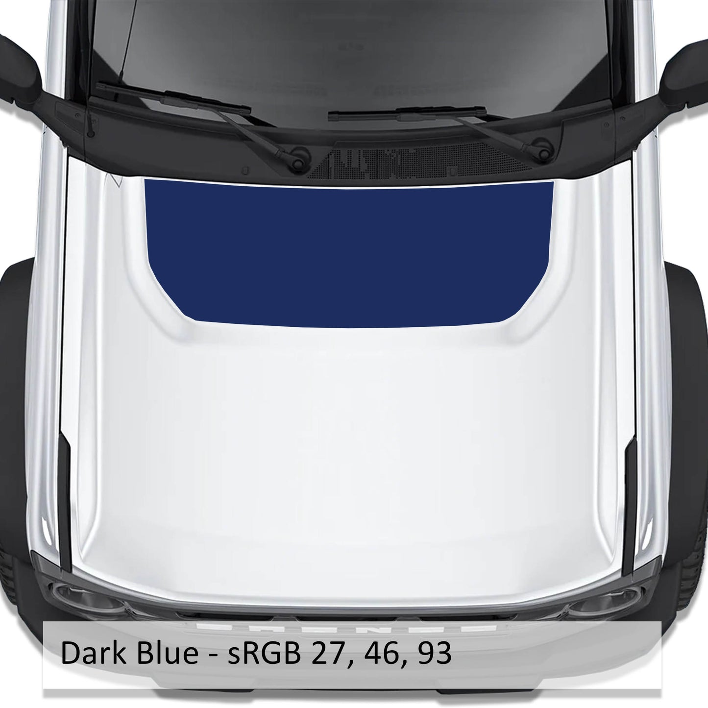 Solid Blackout Hood Vinyl Decal Fits Ford Bronco 2021+