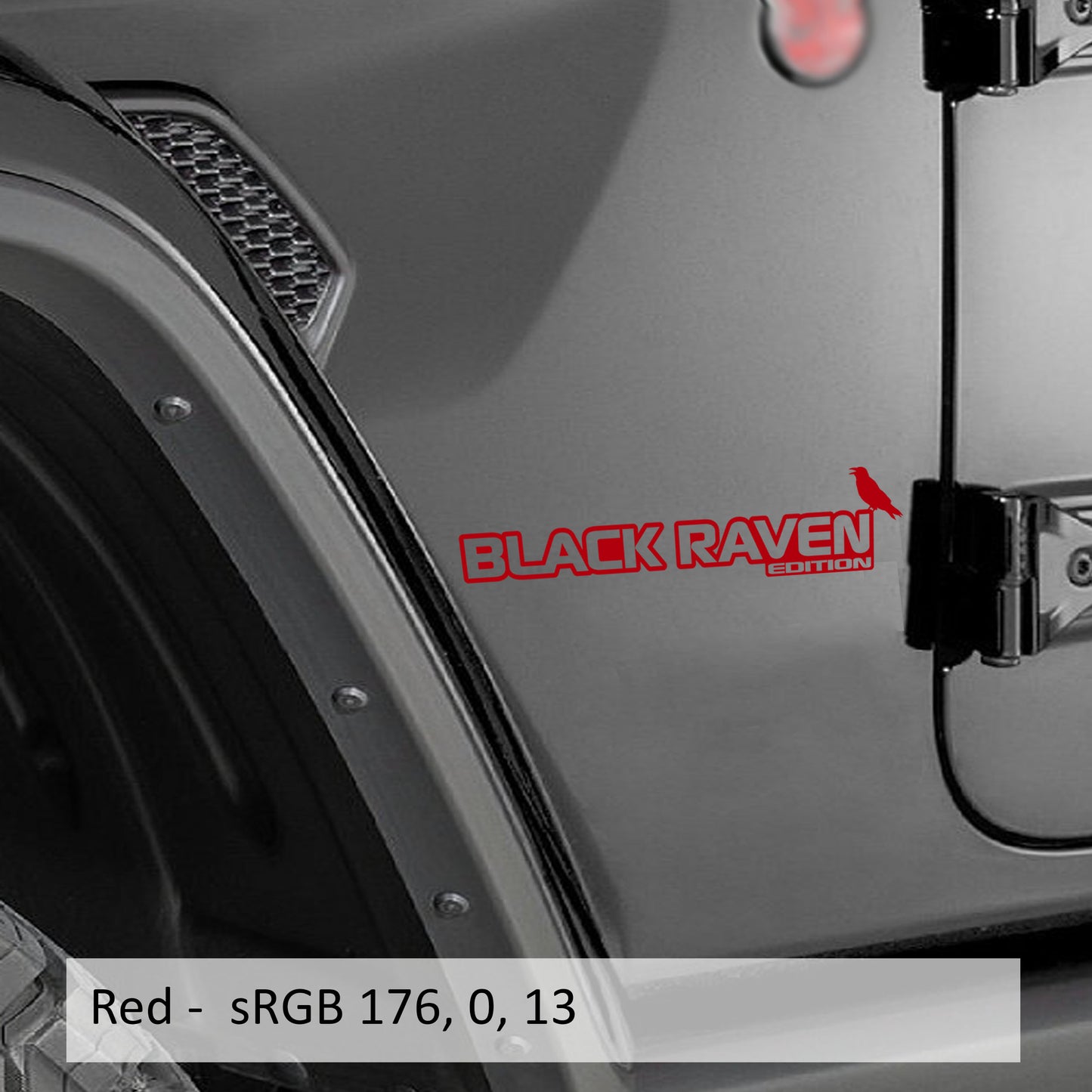 Black Raven Edition Decal (Pair) Fender Decals For Wrangler/Gladiator JK/JL/JT
