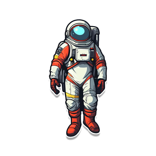 Floating Cosmonaut Spaceman Vinyl Sticker