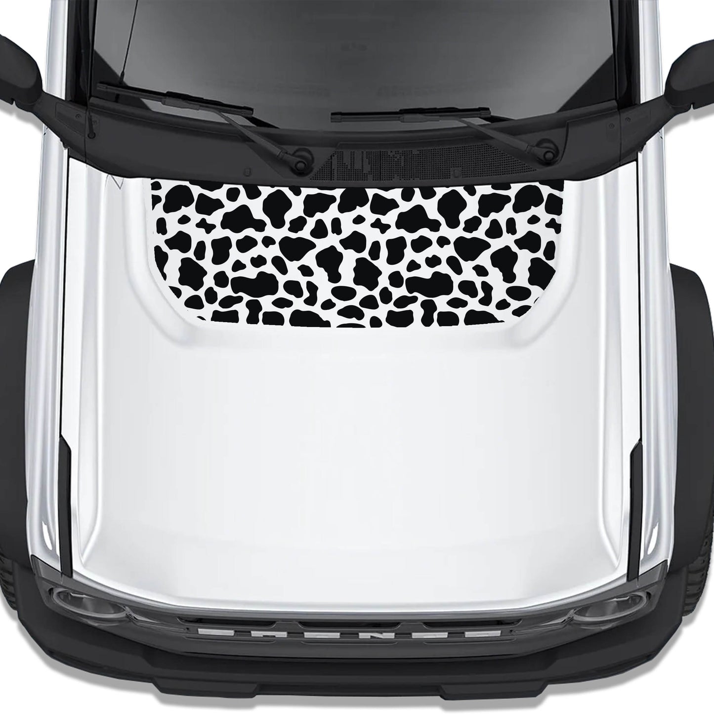 Cow Print Blackout Hood Vinyl Decal Fits Ford Bronco 2021+