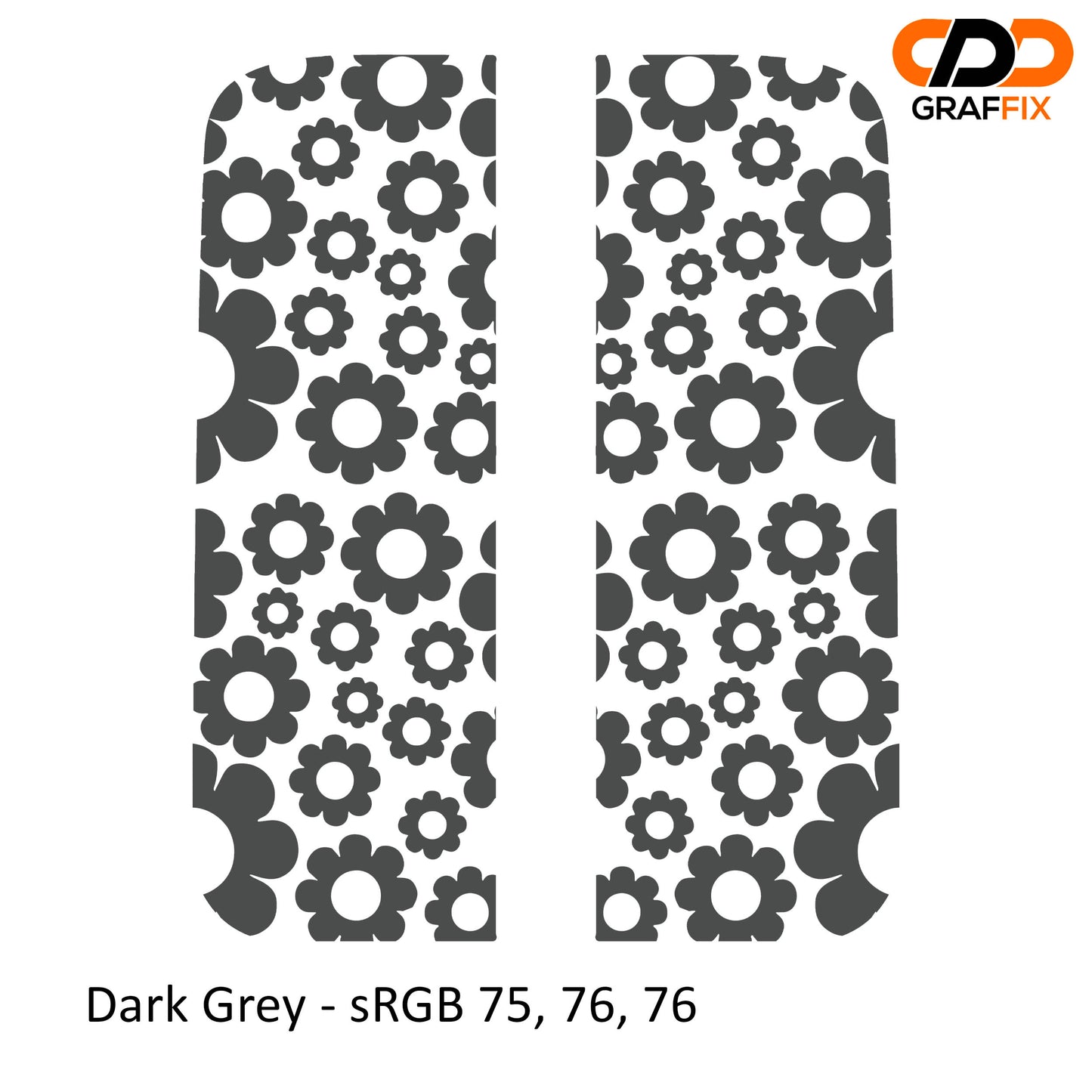 Daisy Pattern Side Window Vinyl Decal Set - Fits Jeep Wrangler JL 2018+/Fits Jeep Gladiator JT 2020+