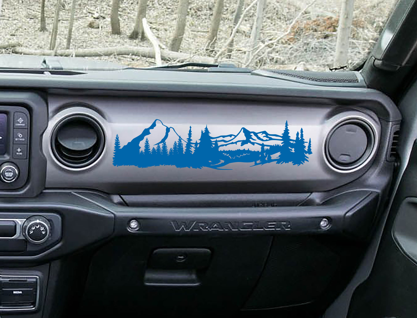 JL/JT Dashboard Mountain Scene Ver 1 Vinyl Decal