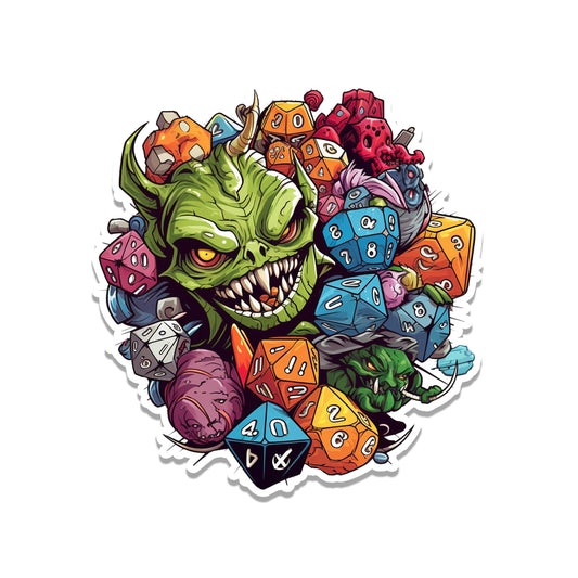 Dungeons Dragons Dice Vinyl Sticker