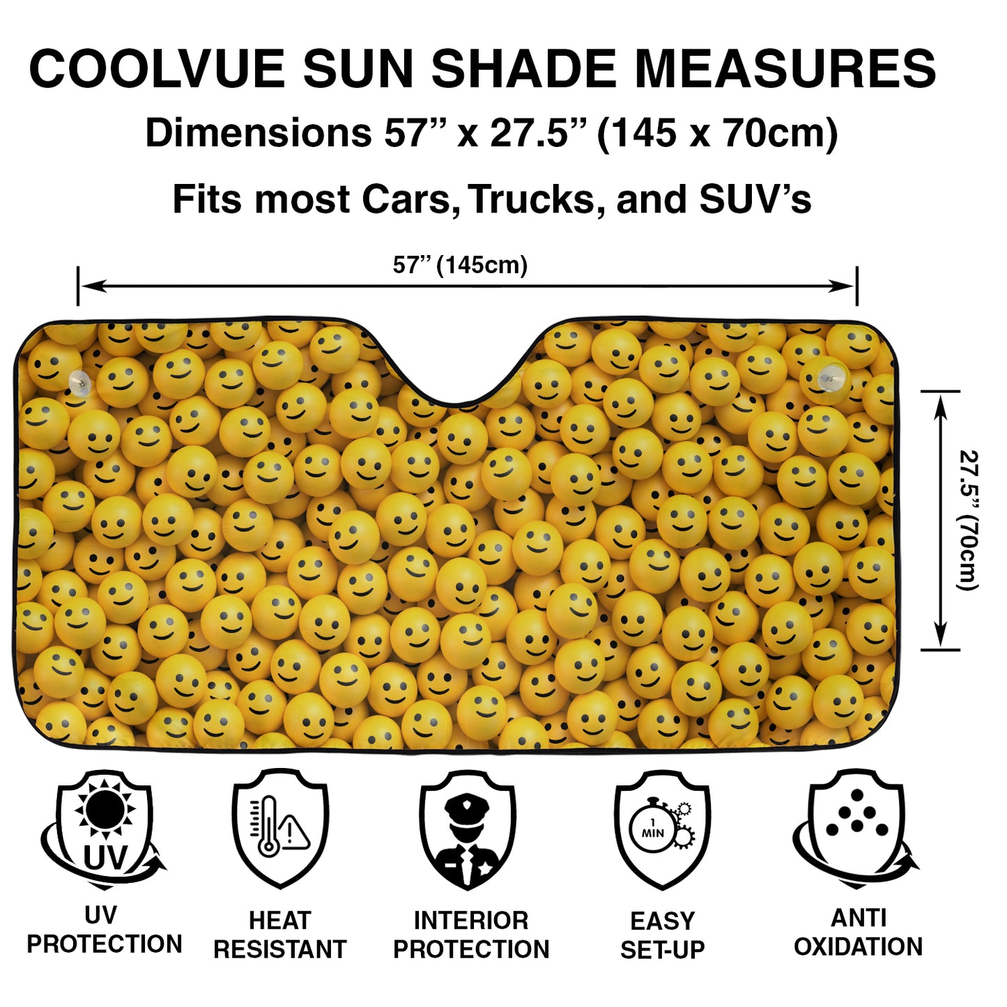 a pile of yellow smiley faces on a white background