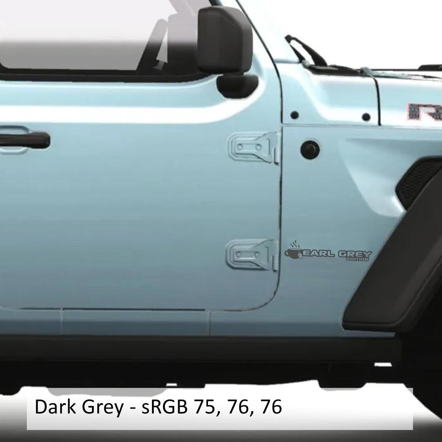 Earl Grey Edition Decal (Pair) Fender Decals For Wrangler/Gladiator JL/JT