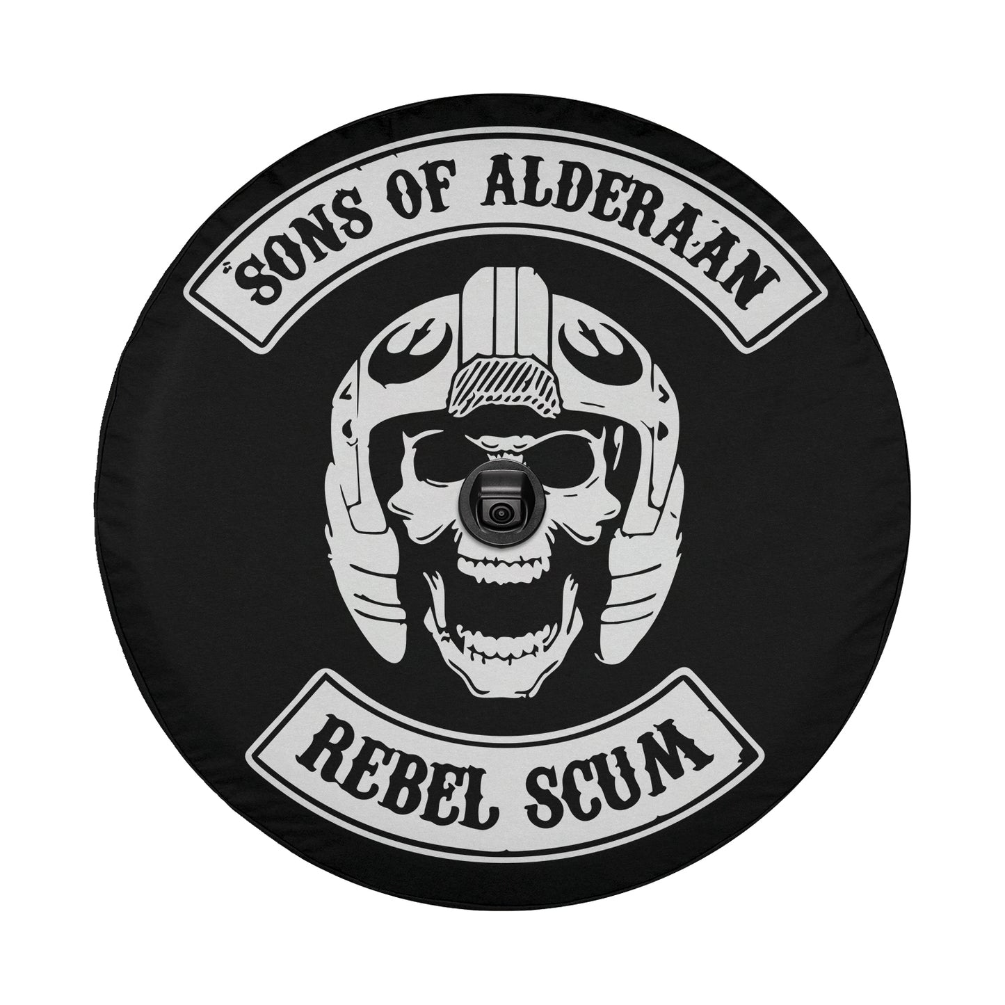 a black and white photo of a skull wearing a helmet