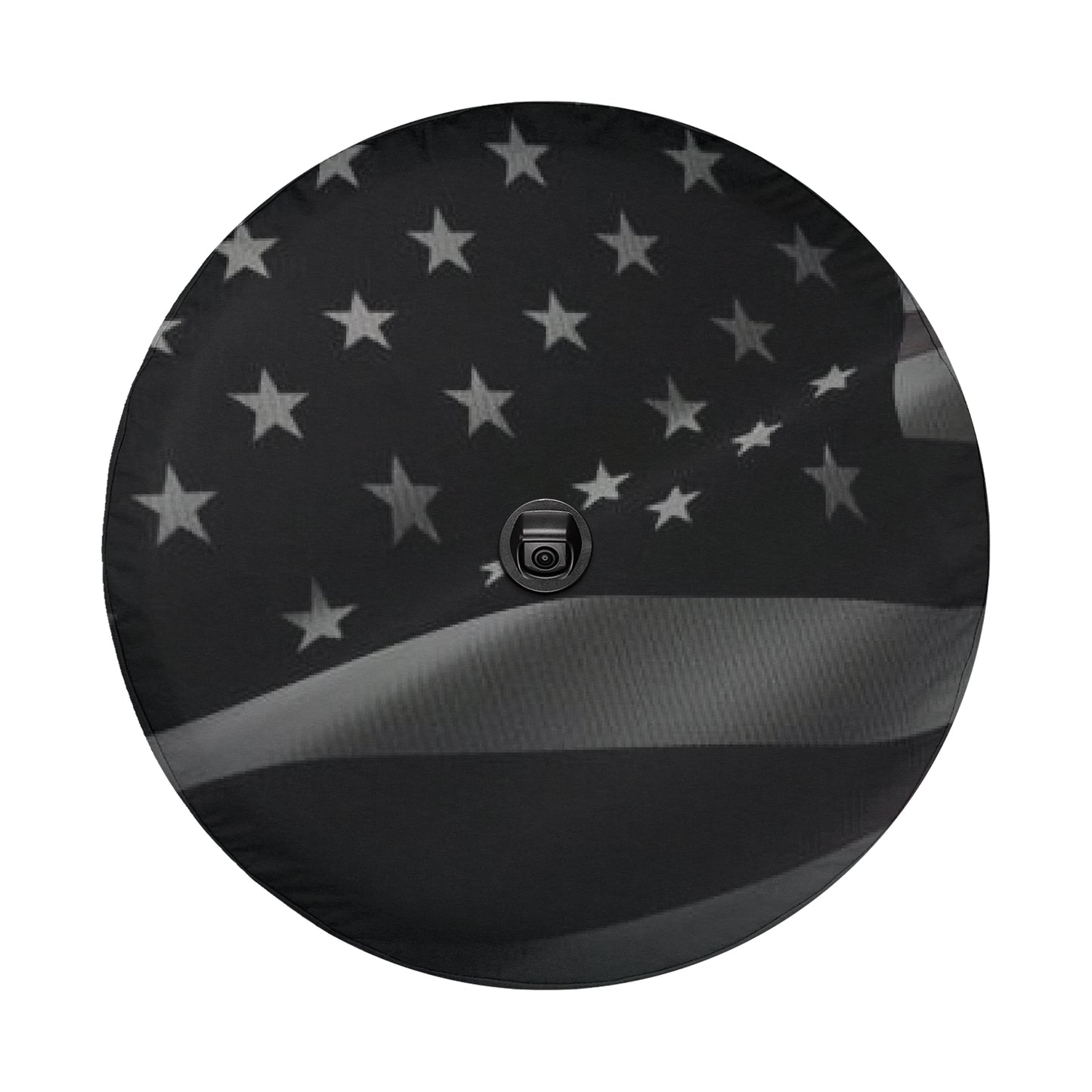 a black and white picture of an american flag