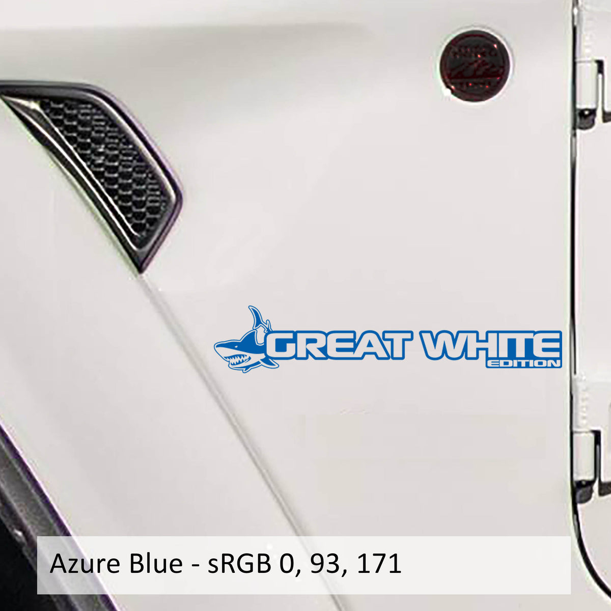 Great White Edition Decal (Pair) Fender Decals For Wrangler/Gladiator - JL/JT