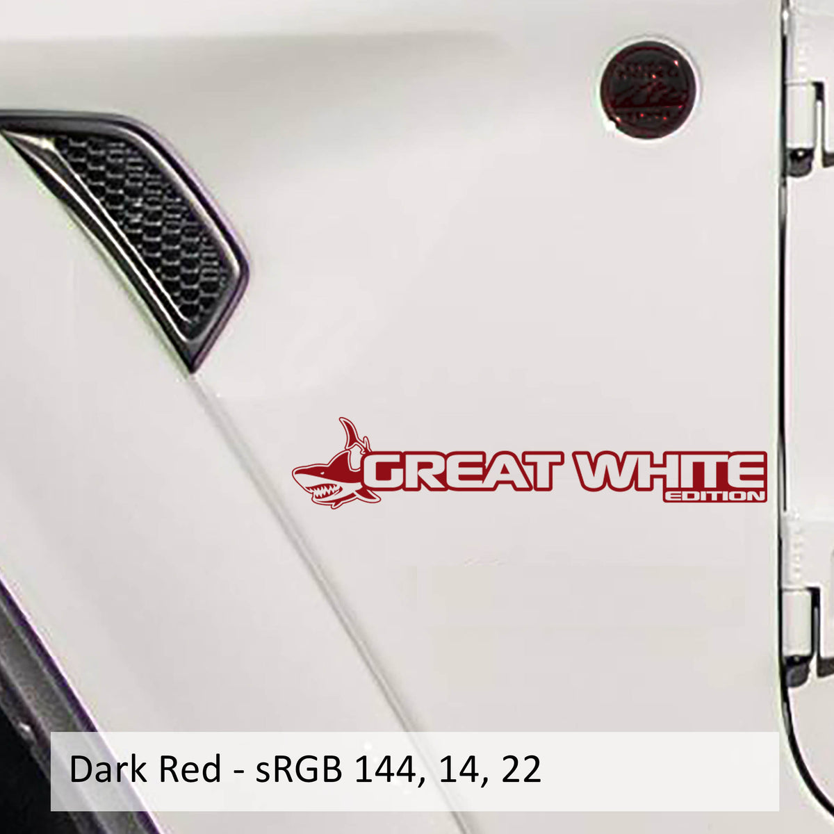 Great White Edition Decal (Pair) Fender Decals For Wrangler/Gladiator - JL/JT