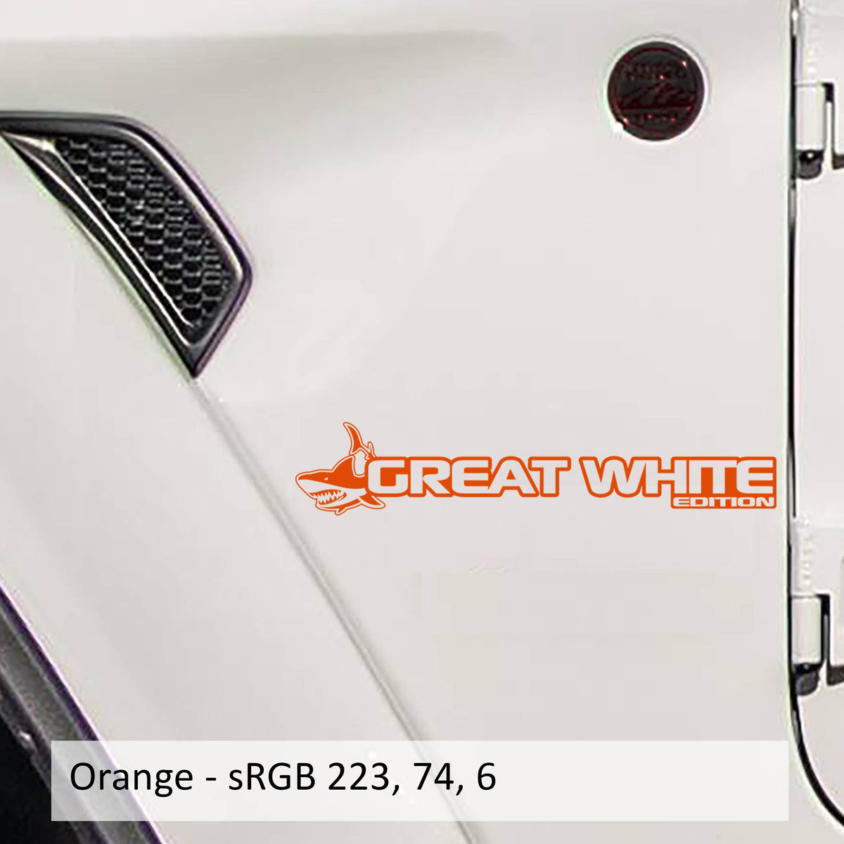 Great White Edition Decal (Pair) Fender Decals For Wrangler/Gladiator - JL/JT