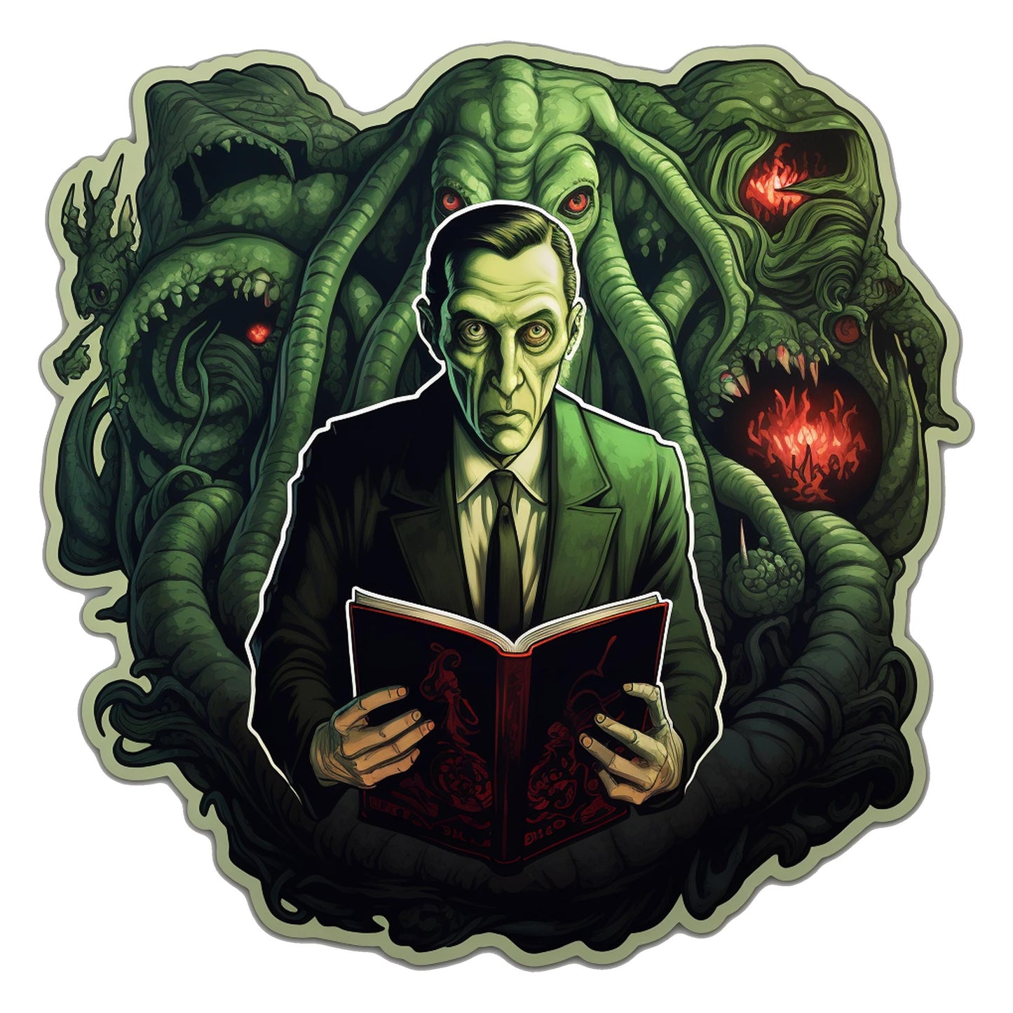 HP Lovecraft Cthulhu Mythos Vinyl Sticker