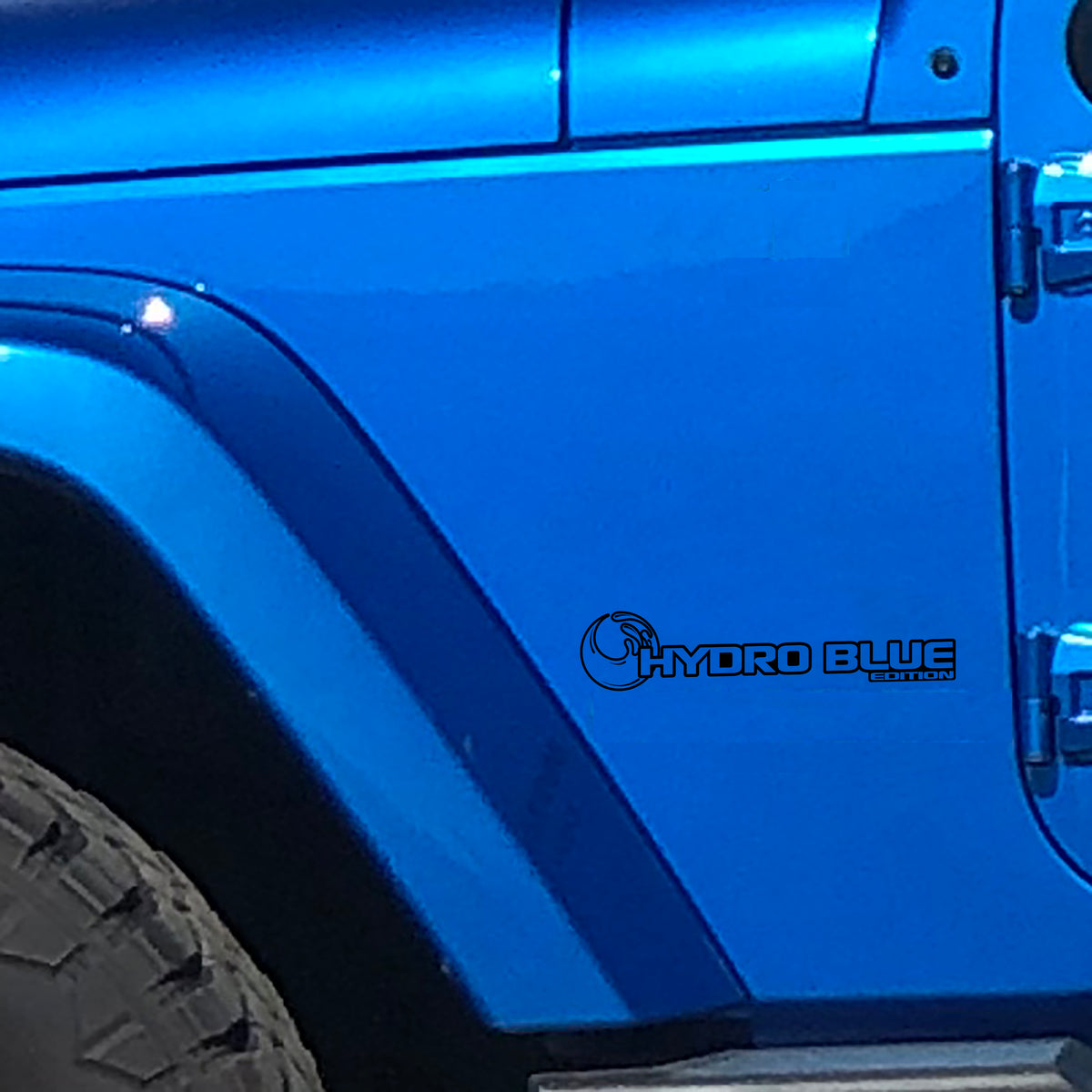 Hydro Blue Edition Fender Decal (Pair) Fender Decals For Wrangler/Gladiator - JL/JT