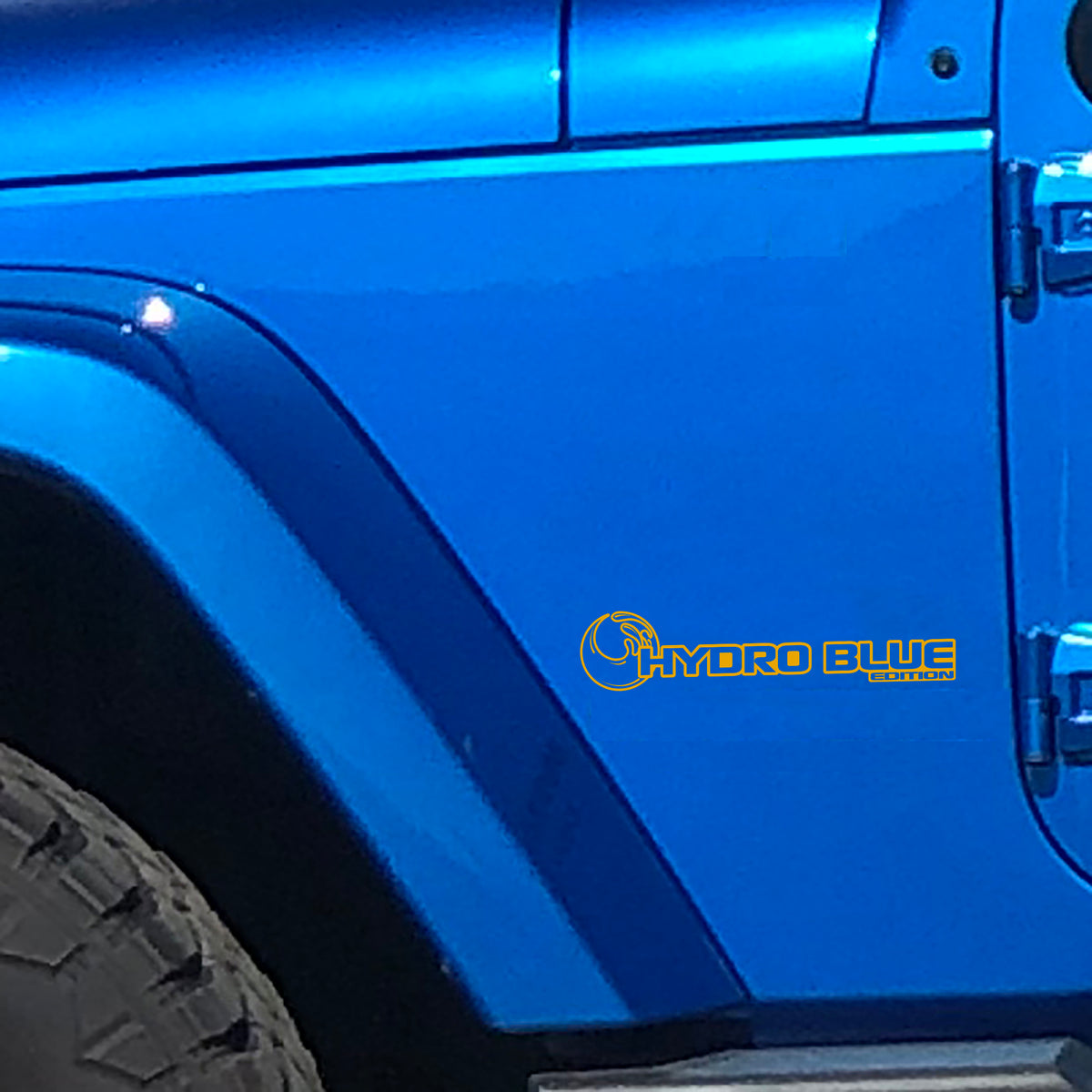 Hydro Blue Edition Fender Decal (Pair) Fender Decals For Wrangler/Gladiator - JL/JT