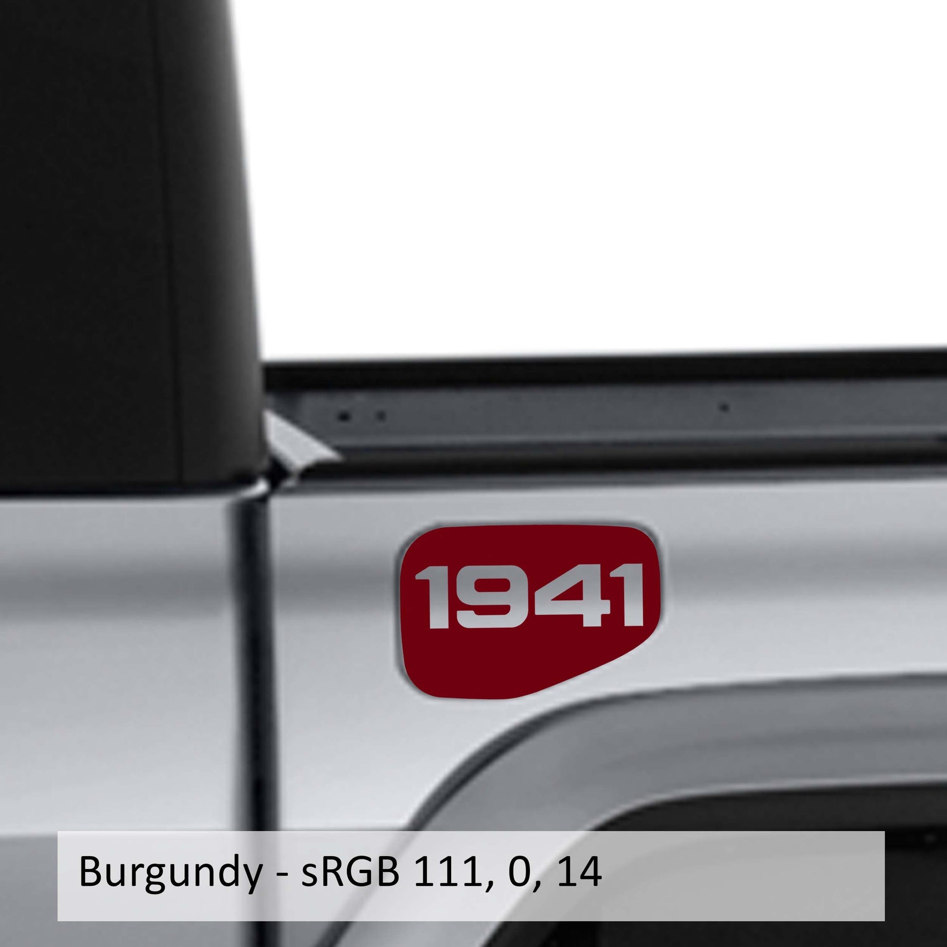 1941 Fuel Gas Tank Door Cover Transfer Vinyl Decal Overlay Fits Jeep Gladiator 2020 and Newer Models