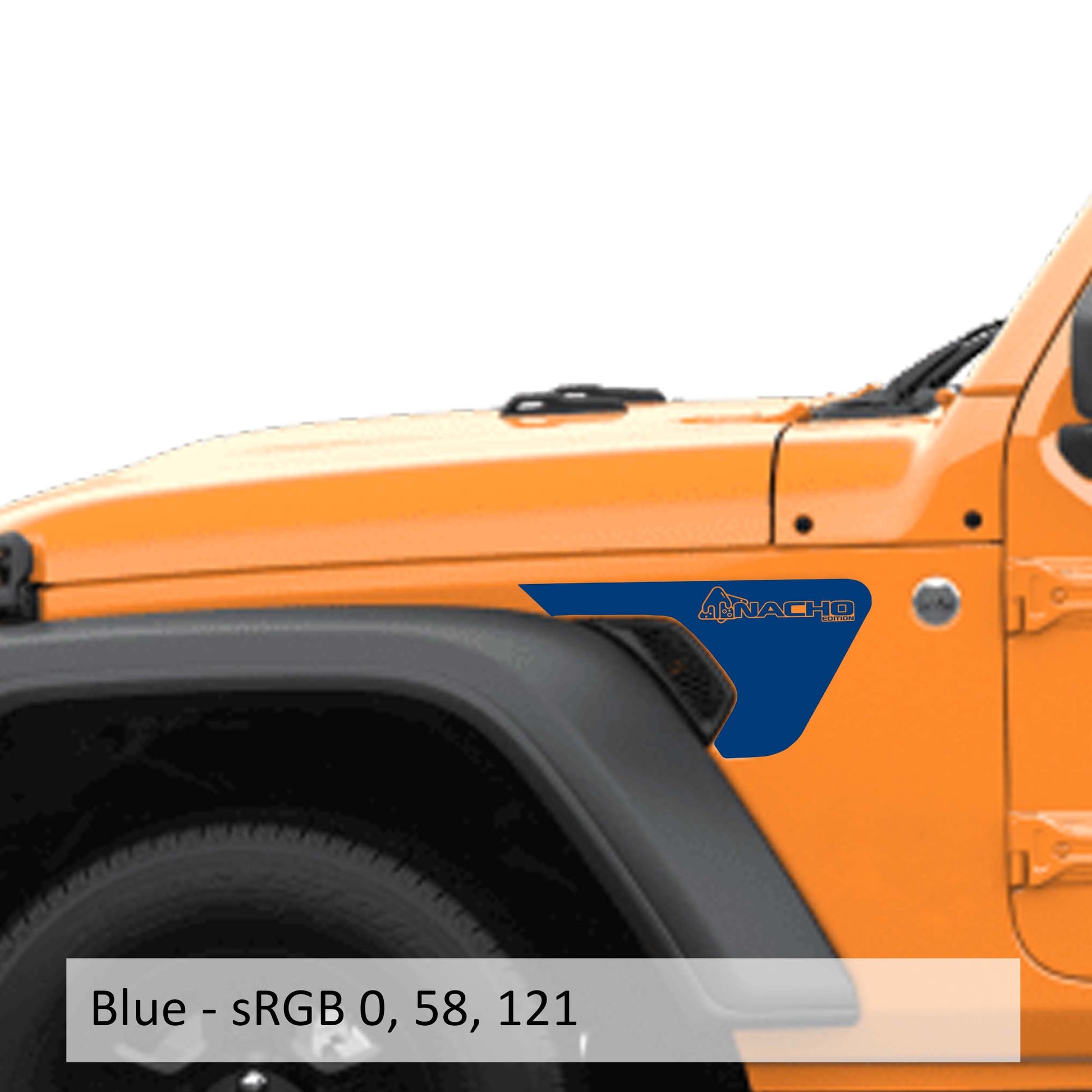 Nacho Edition Decal v1 Fender Vent Vinyl Decal - Fits Jeep Wrangler JL/Jeep Gladiator JT 2018+