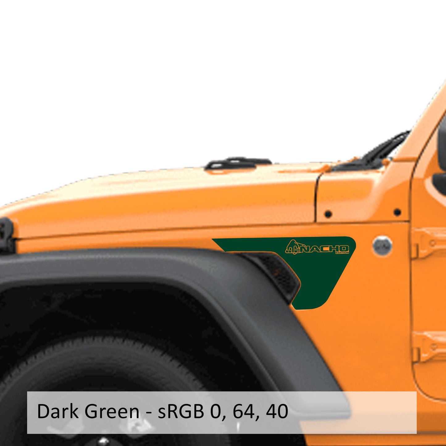 Nacho Edition Decal v1 Fender Vent Vinyl Decal - Fits Jeep Wrangler JL/Jeep Gladiator JT 2018+