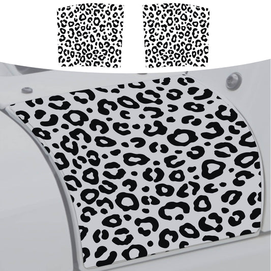 Leopard Print Cowl Vinyl Decal Set - Fits 2006-2017 Jeep Wrangler JK&JKU Models