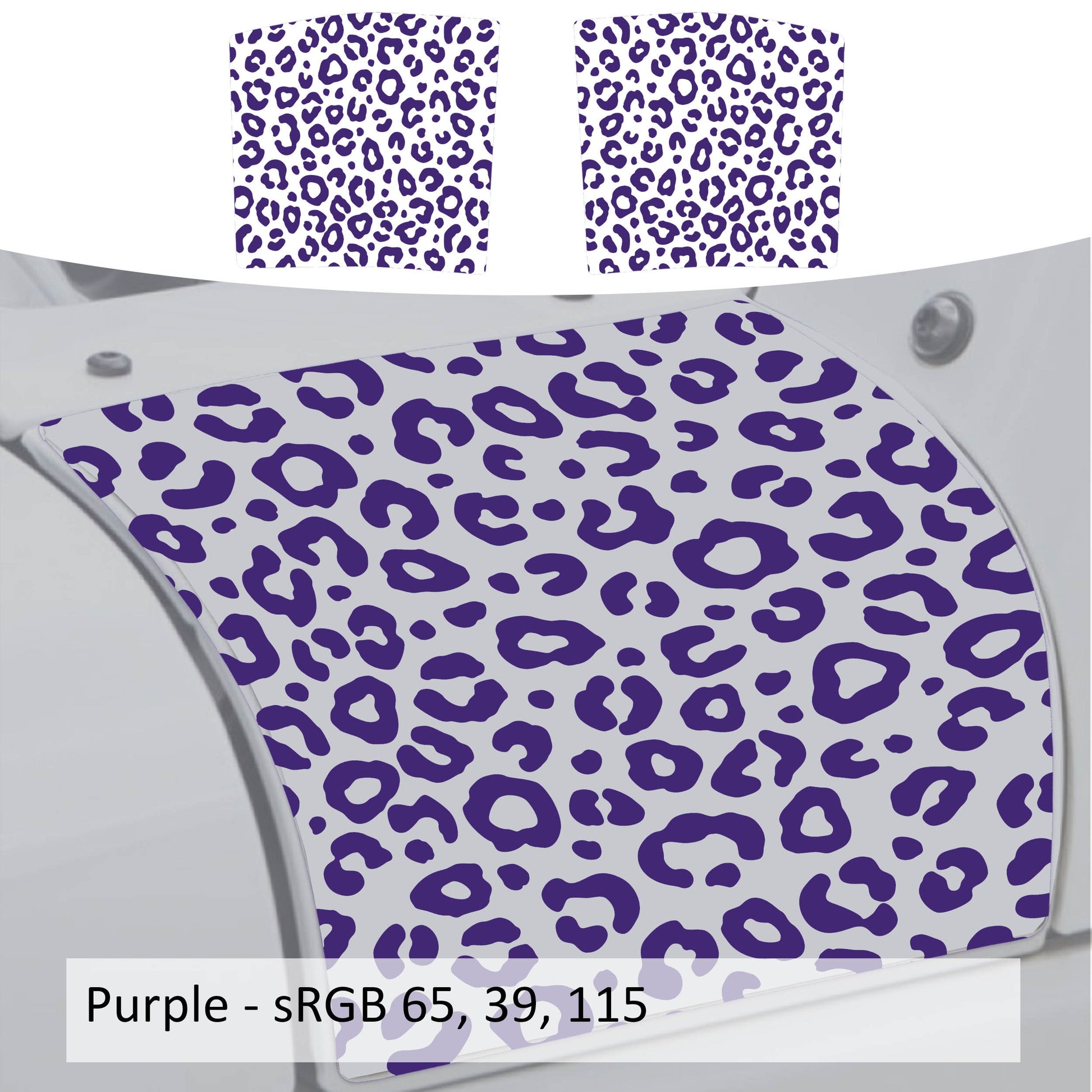 Leopard Print Cowl Vinyl Decal Set - Fits 2006-2017 Jeep Wrangler JK&JKU Models
