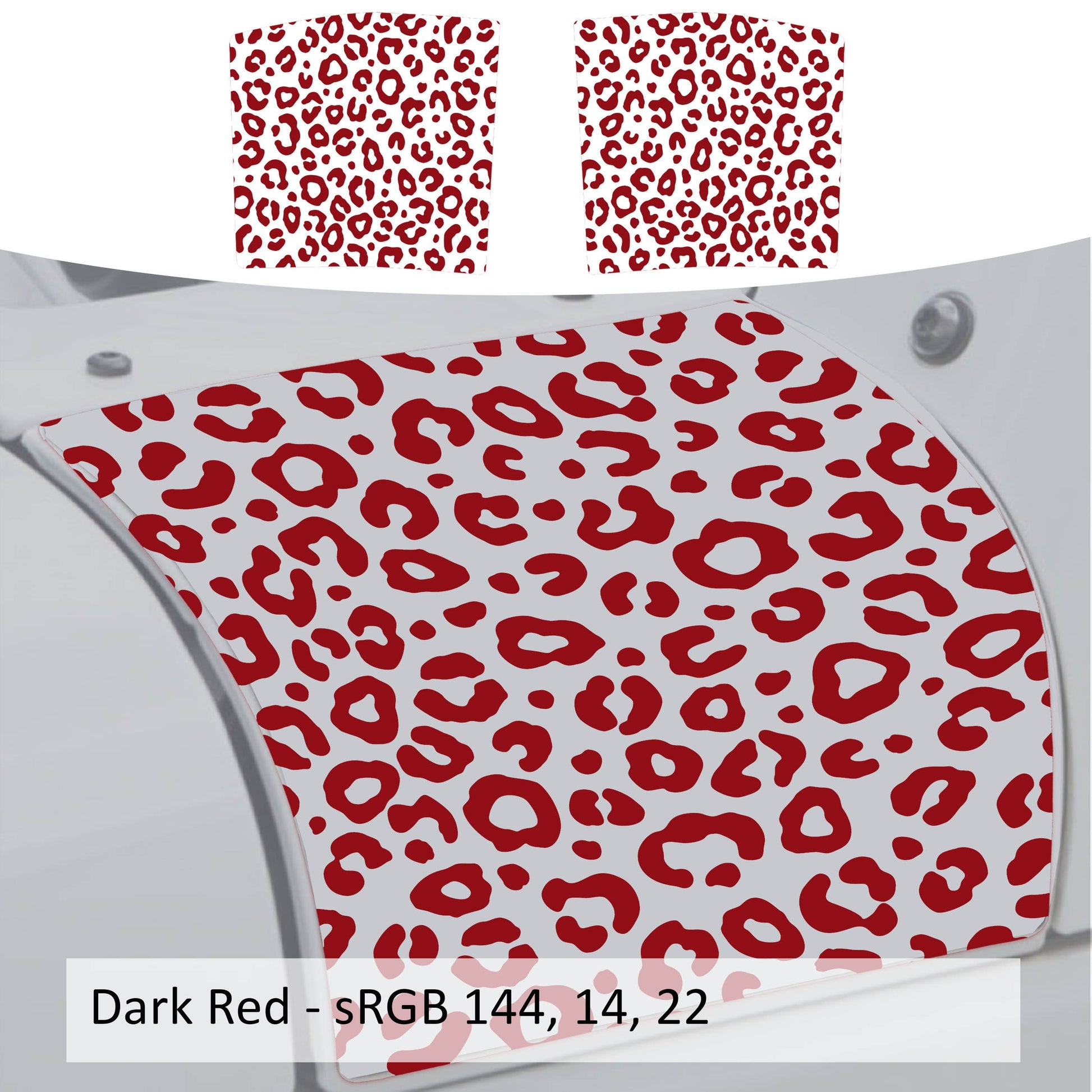 Leopard Print Cowl Vinyl Decal Set - Fits 2006-2017 Jeep Wrangler JK&JKU Models