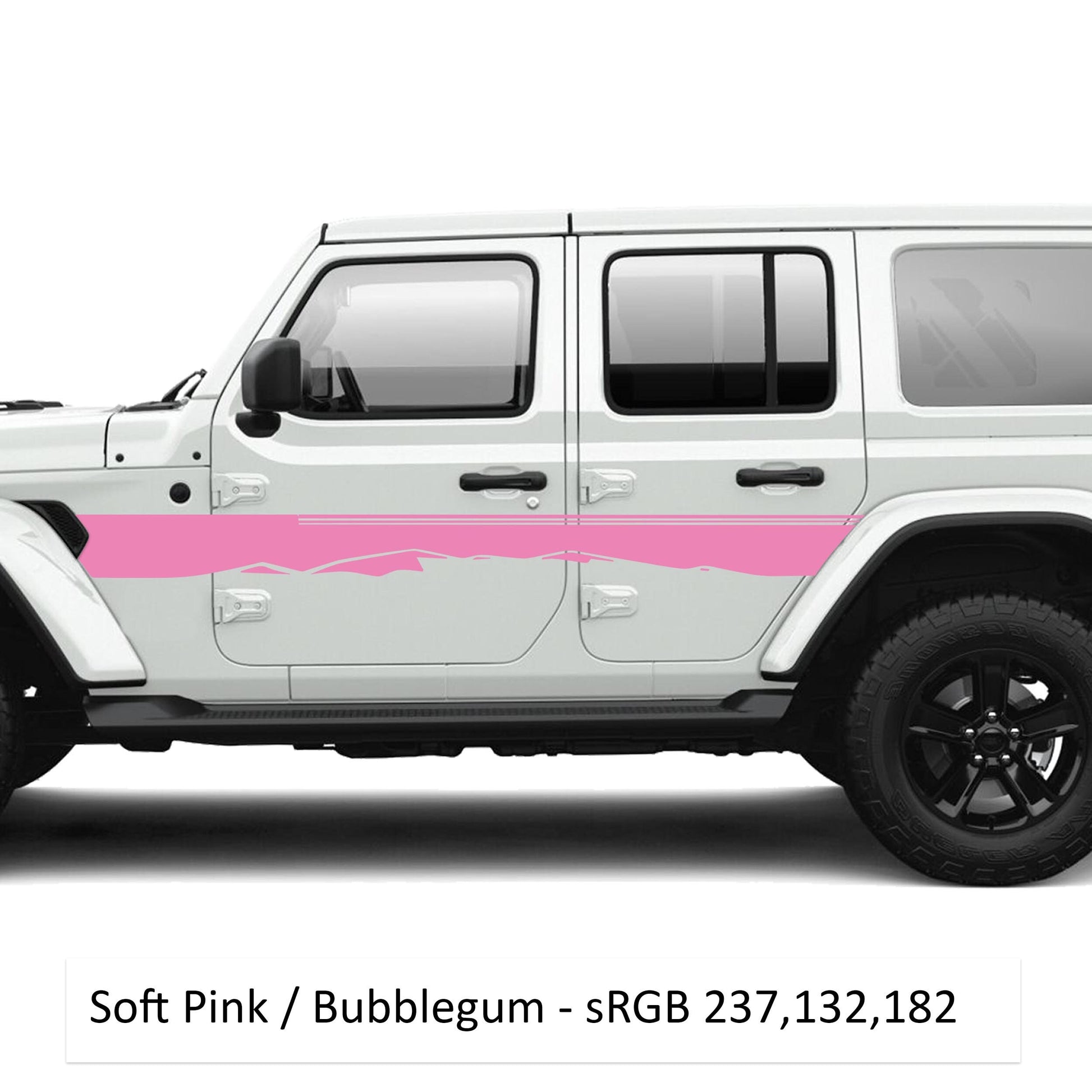 Star Dunes Body Line Graphic Kit Fits Jeep Wrangler JLU 4 Door 2018+